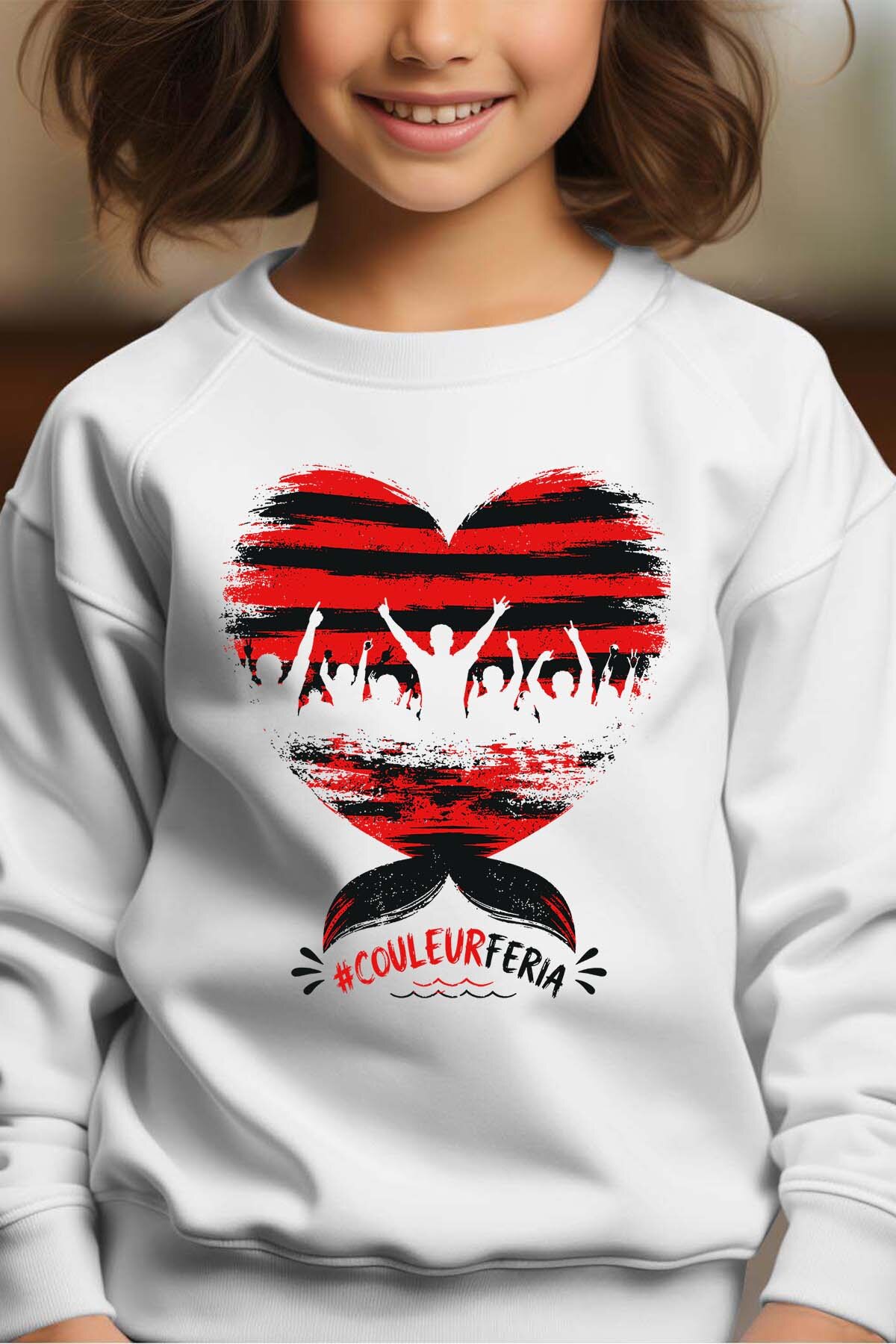 Grossiste I.A.L.D FRANCE - Couleur  feria - Sweat Col Rond Fille