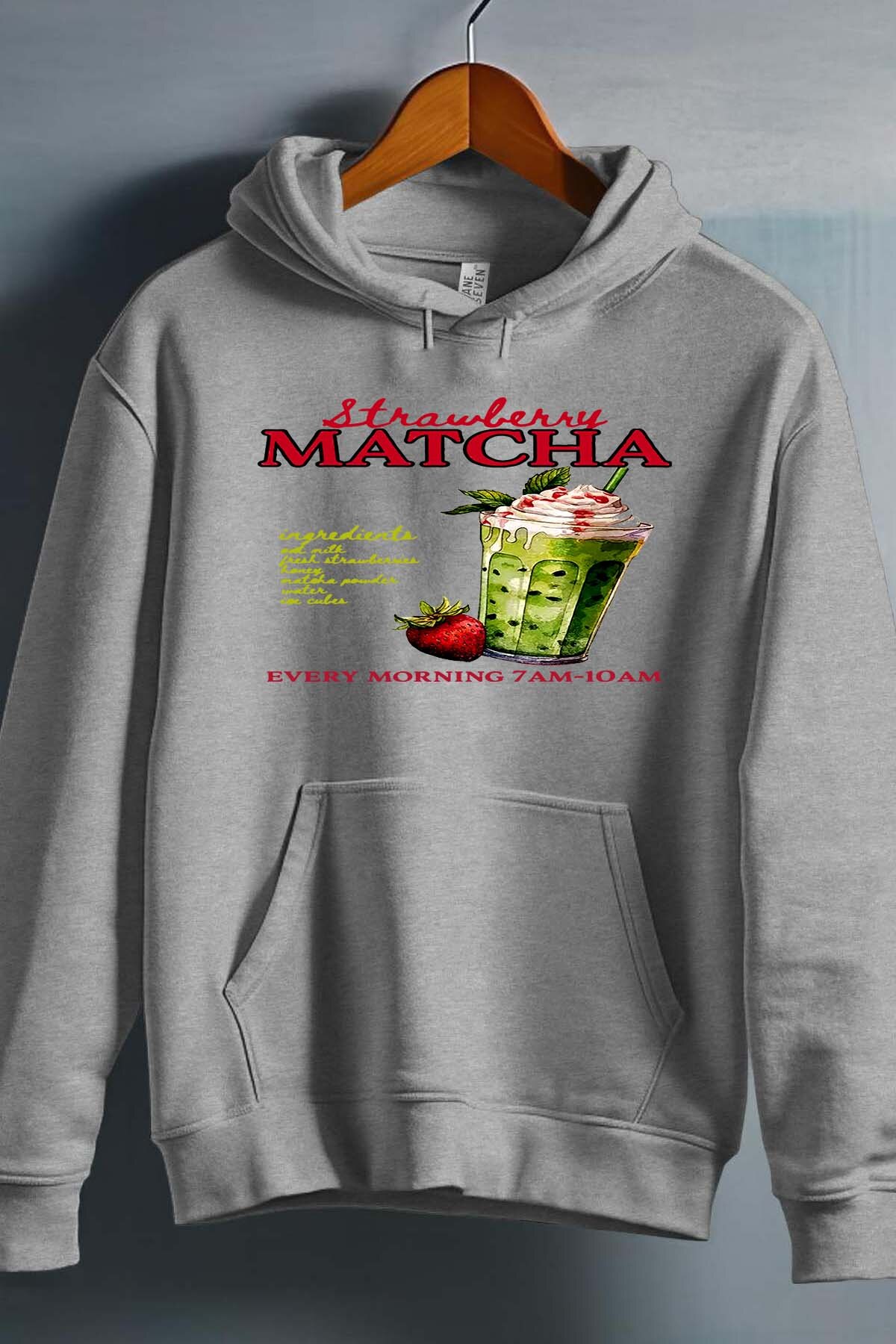 Grossiste I.A.L.D FRANCE - Strowberry matcha mornng - Sweat Capuche Fille