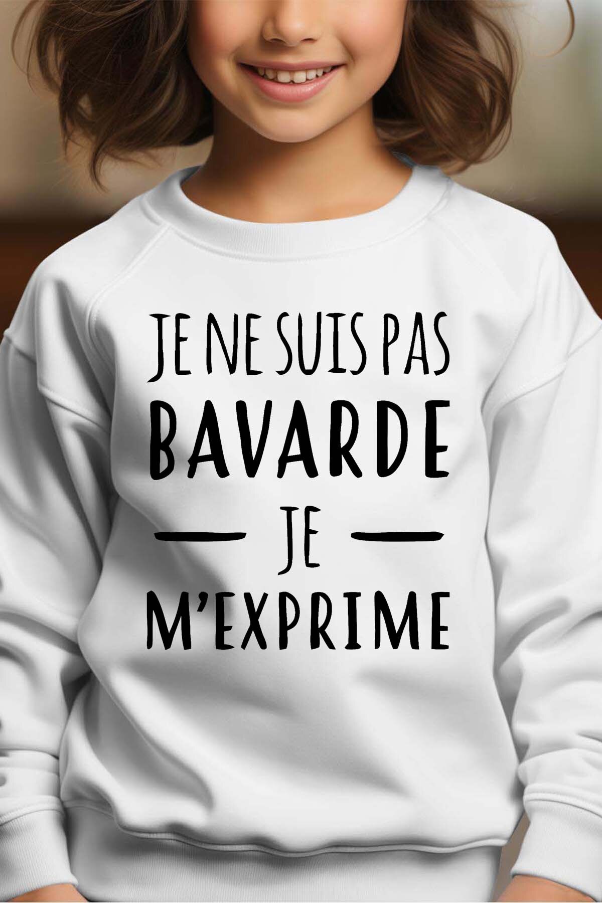 Großhändler I.A.L.D FRANCE - Nicht viel reden, ich drücke mich aus - Rundhals-Sweatshirt Mädchen