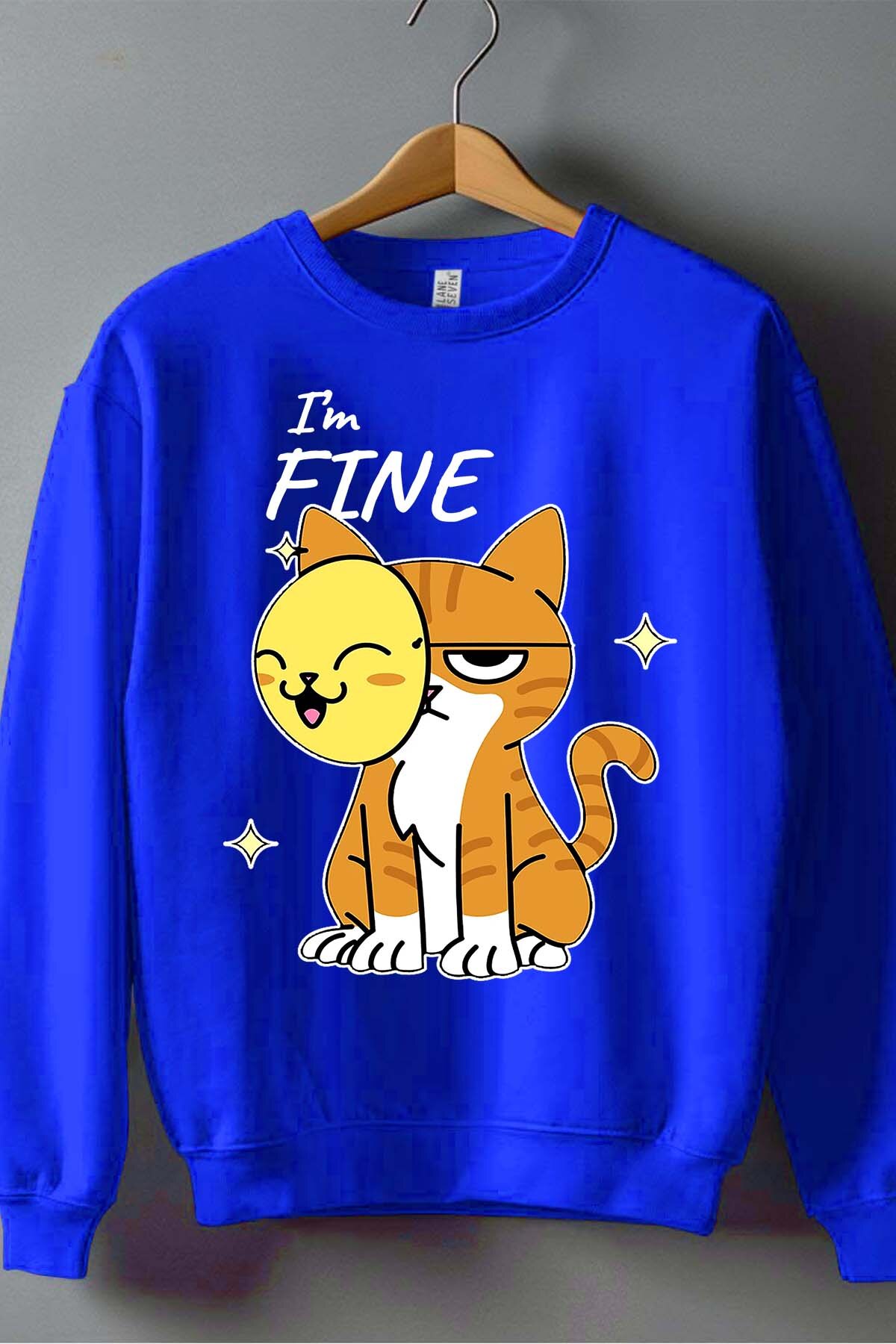 Grossiste I.A.L.D FRANCE - Im fine cat - Sweat Col Rond Garçon