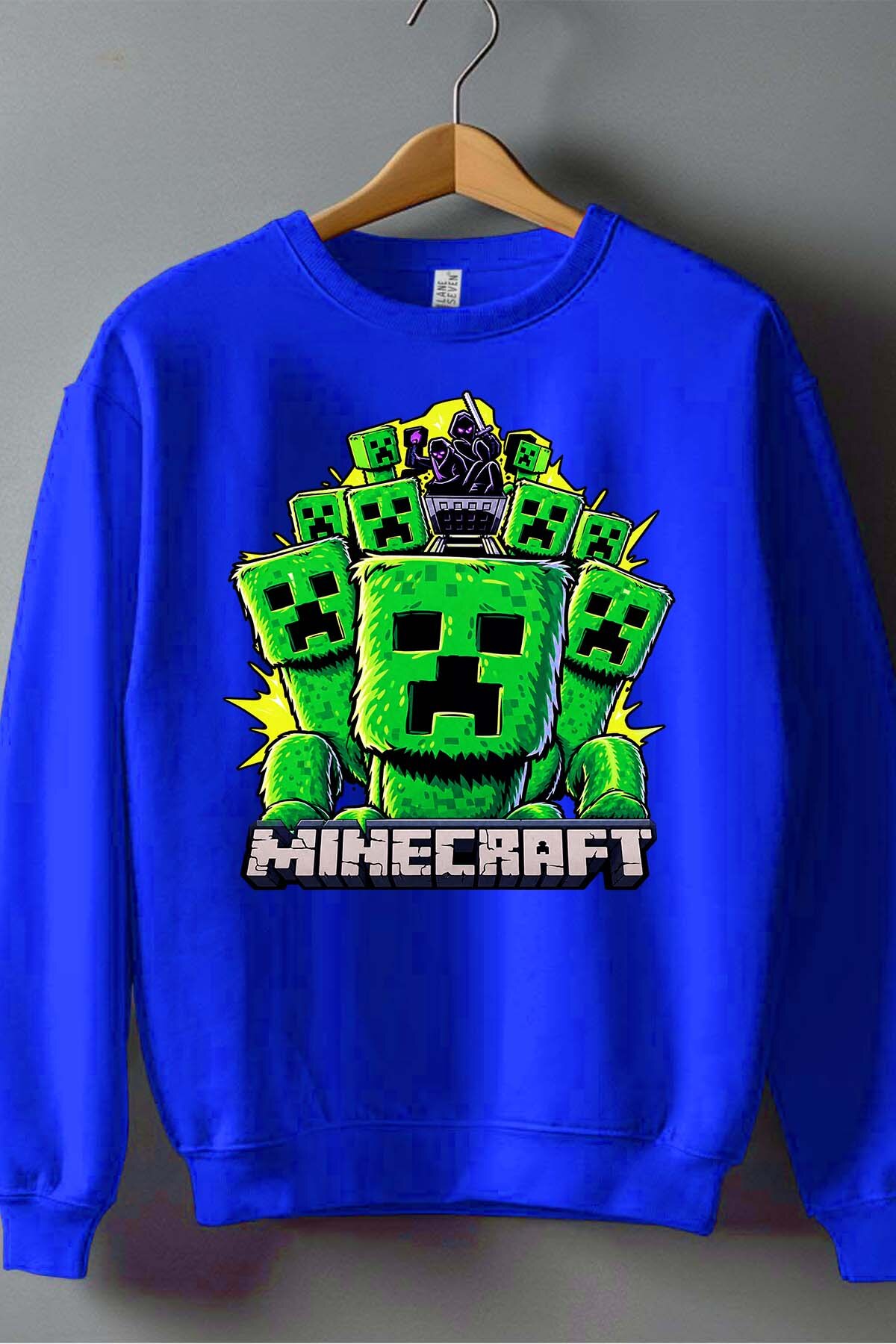 Mayorista I.A.L.D FRANCE - Sudadera con cuello redondo para niño - Minecraft Creeper Halloween