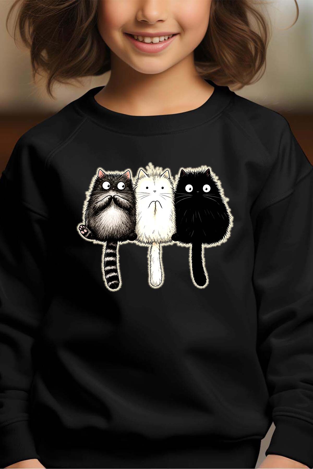 Großhändler I.A.L.D FRANCE - CAT GWB - Rundhals-Sweatshirt Mädchen
