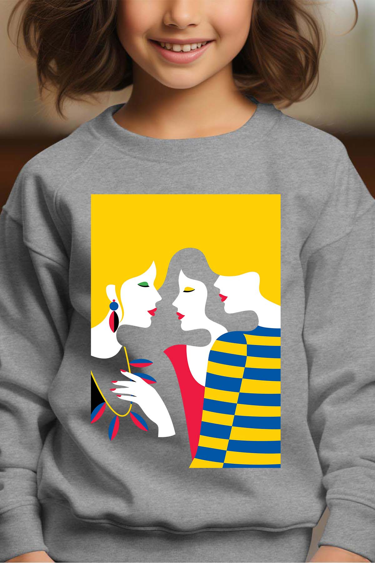 Wholesaler I.A.L.D FRANCE - 3 girls Pa2 - Crewneck sweatshirt Girl
