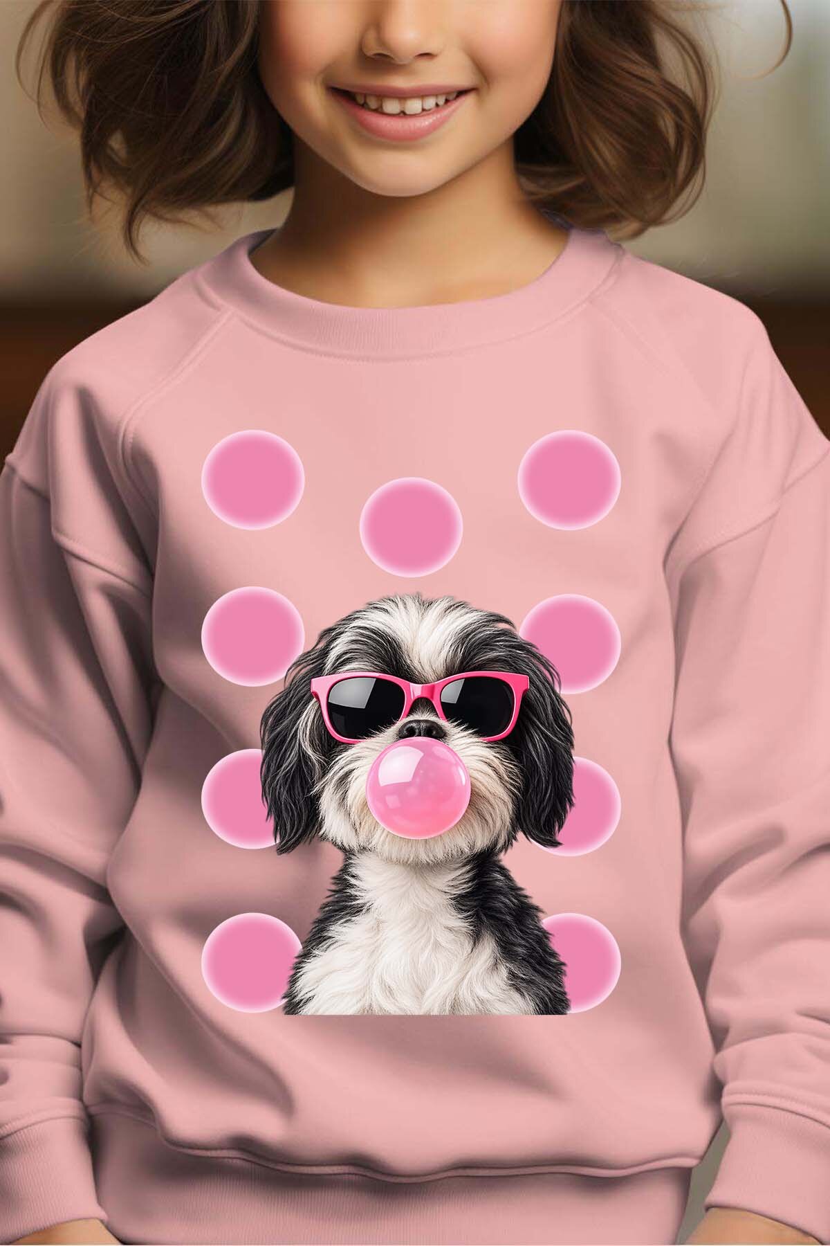 Wholesaler I.A.L.D FRANCE - Chwing dog - Crewneck sweatshirt Girl