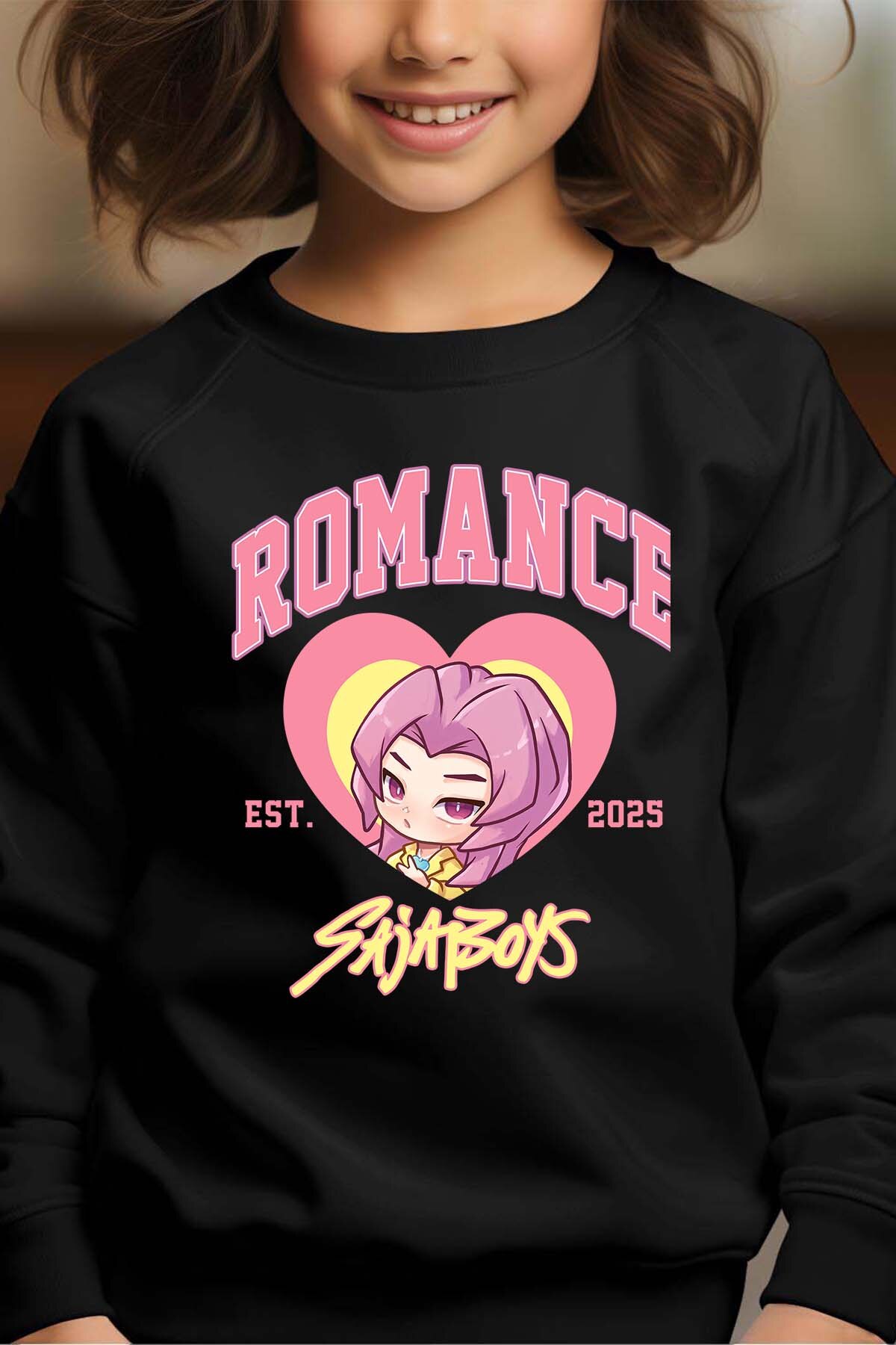Grossiste I.A.L.D FRANCE - Romance coeur Saja - Sweat Col Rond Fille