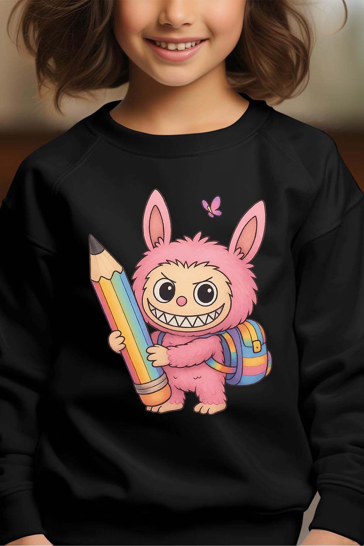 Grossiste I.A.L.D FRANCE - School lab - Sweat Col Rond Fille
