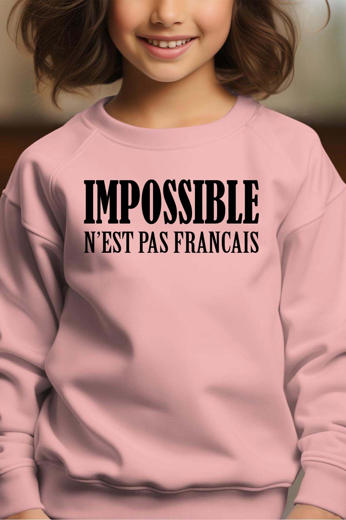 Mayorista I.A.L.D FRANCE - Sudadera con cuello redondo Niña
