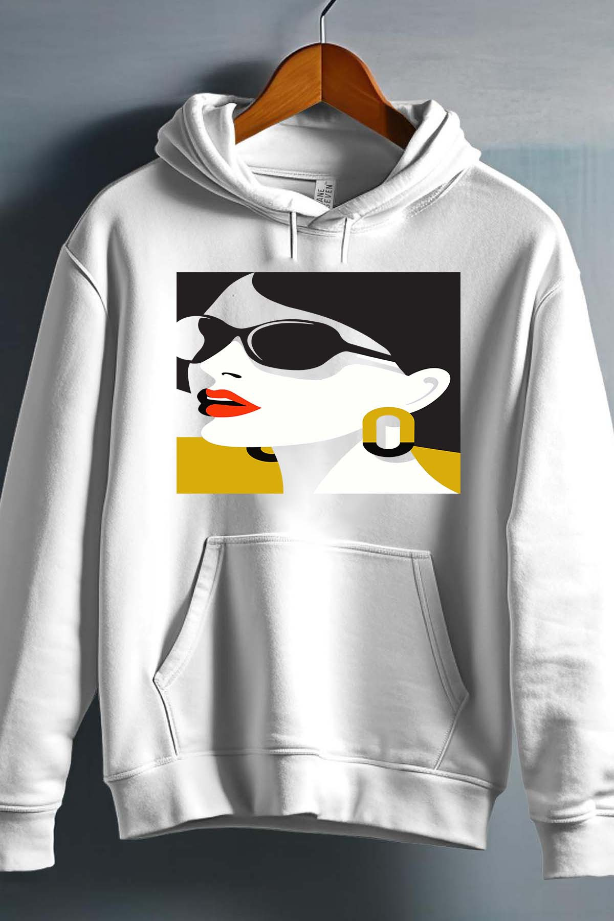 Grossiste I.A.L.D FRANCE - Blue face V25 - Sweat Capuche Fille
