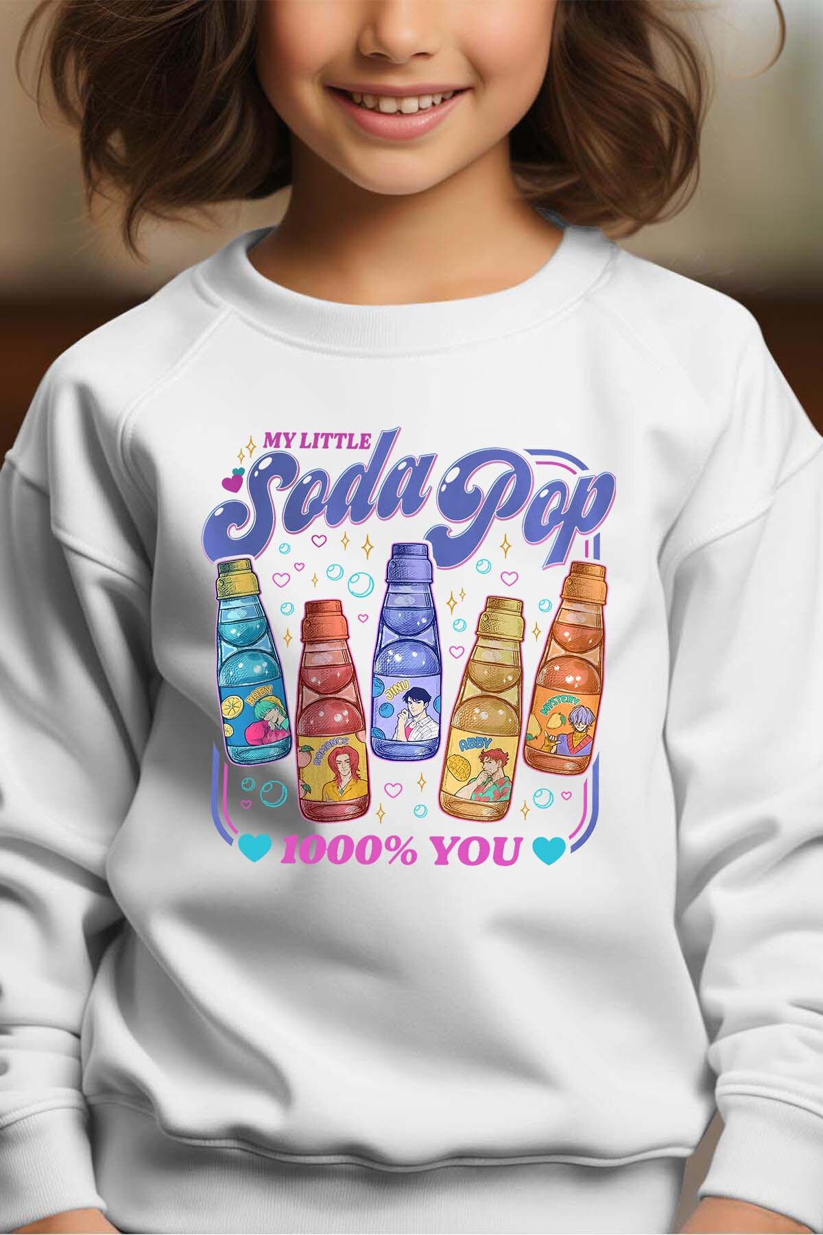 Grossiste I.A.L.D FRANCE - Soda Kpop - Sweat Col Rond Fille