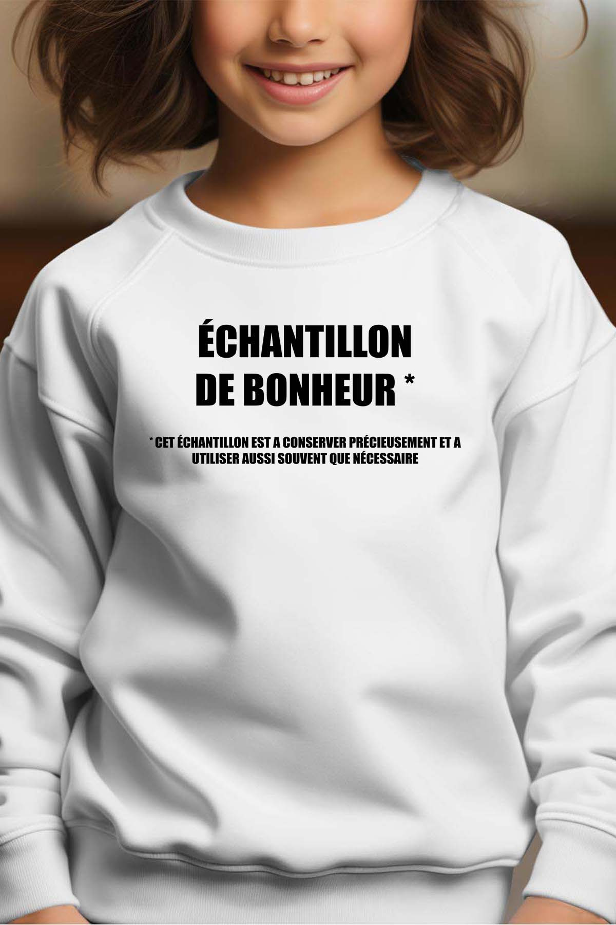 Mayorista I.A.L.D FRANCE - Muestra de felicidad - Sudadera con cuello redondo para niña