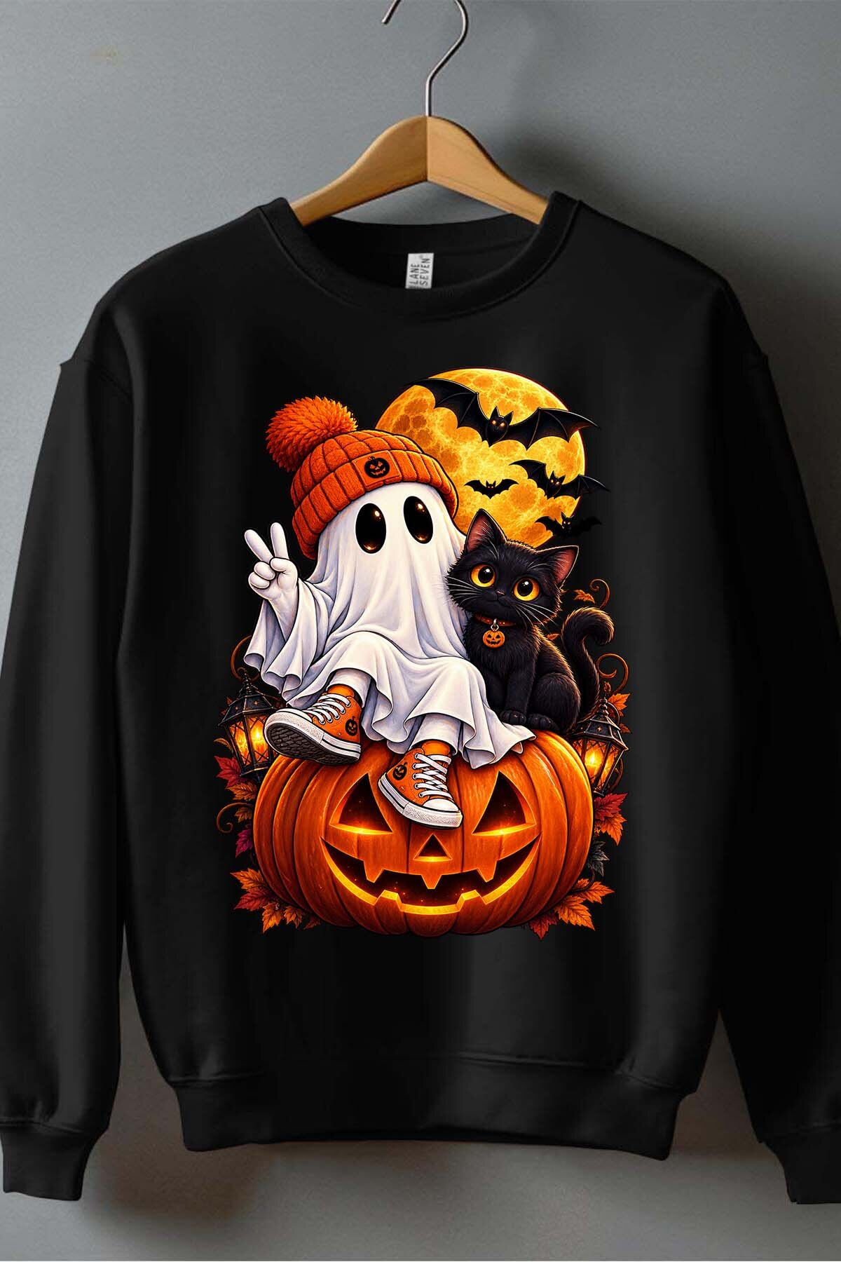 Grossiste I.A.L.D FRANCE - Amis spooky halloween - Sweat Col Rond Garçon