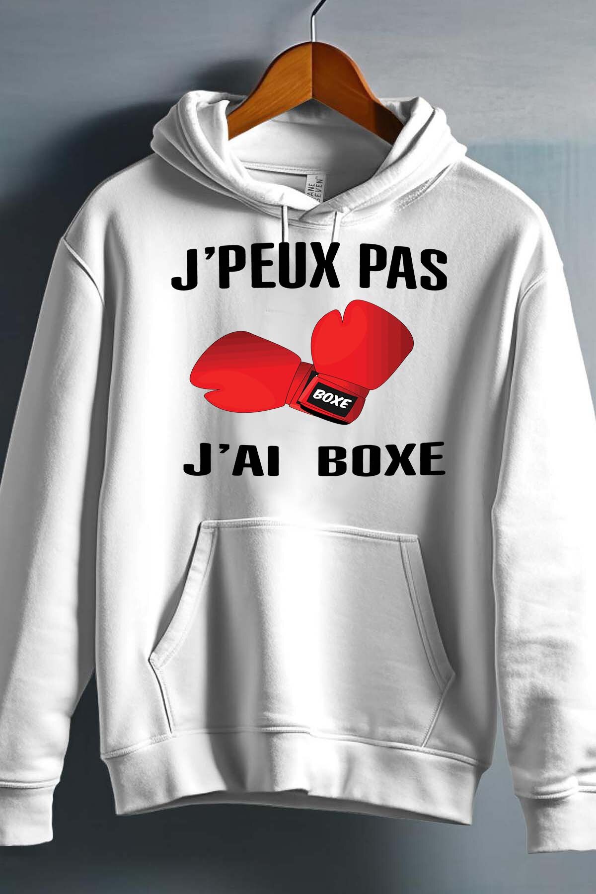 Grossista I.A.L.D FRANCE - Non posso, ho boxe - Felpa con cappuccio per ragazzo