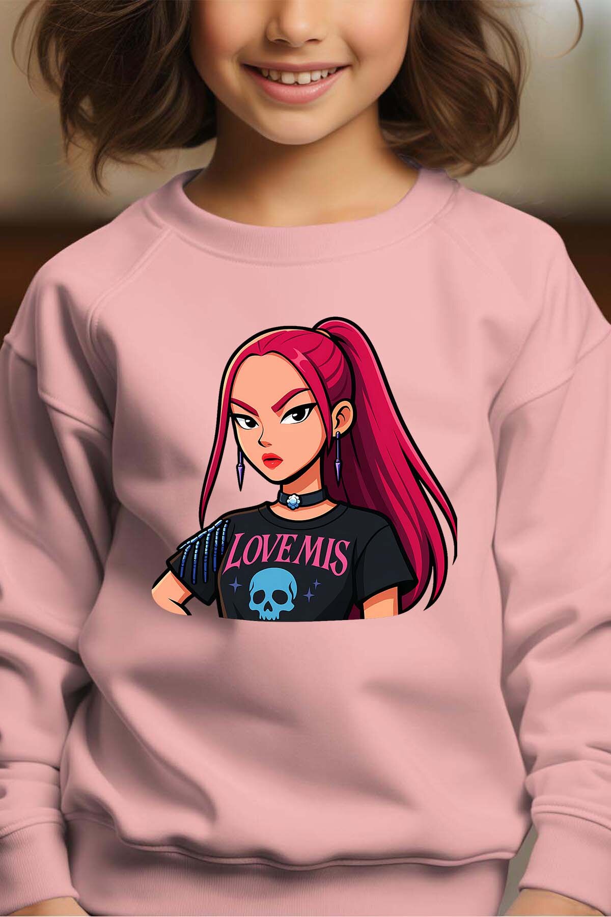 Grossiste I.A.L.D FRANCE - Mira Cartoon - Sweat Col Rond Fille