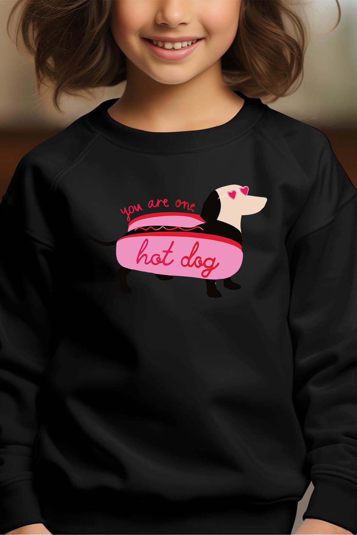 Grossiste I.A.L.D FRANCE - Hot teckel - Sweat Col Rond Fille