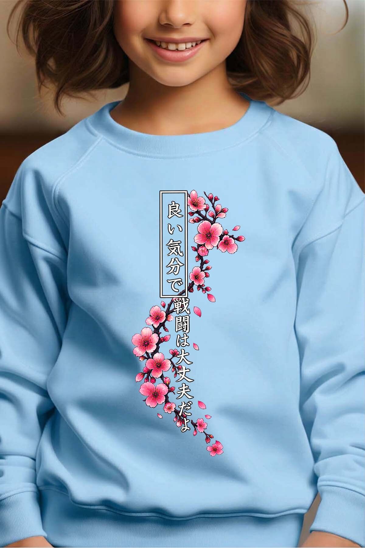 Wholesaler I.A.L.D FRANCE - Cherry Blossom Hannya Warrior - Crewneck sweatshirt Girl