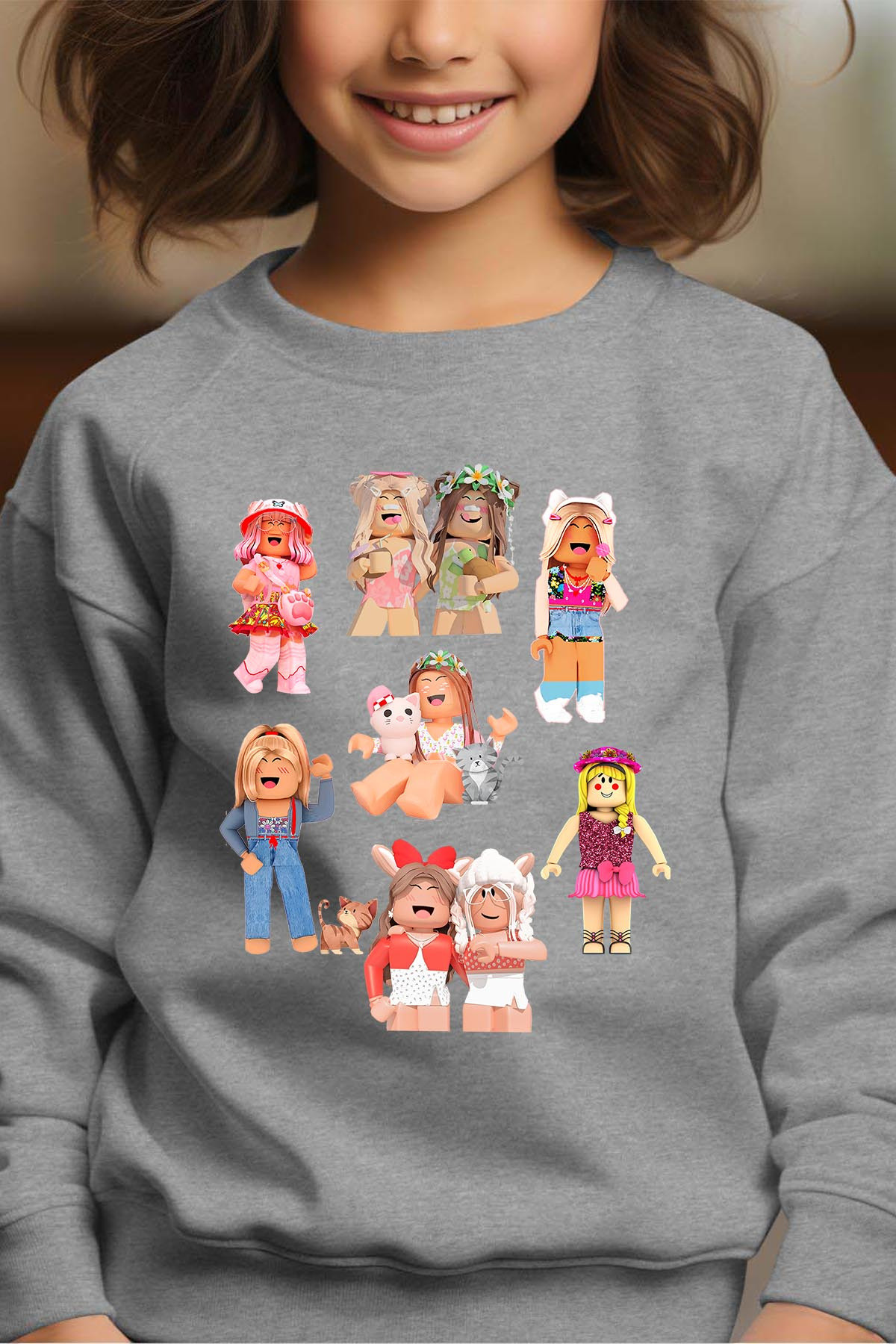 Grossista I.A.L.D FRANCE - Multi Rob Girls - Girl rotonda della felpa