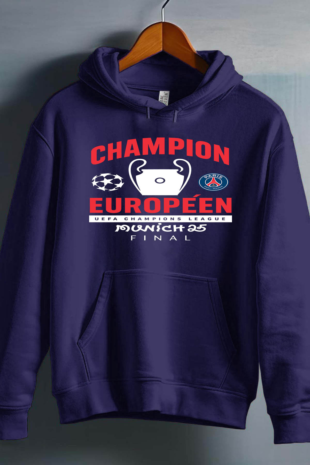Großhändler I.A.L.D FRANCE - Champion Europeen Psg - Jungen Kapuzen-Sweatshirt
