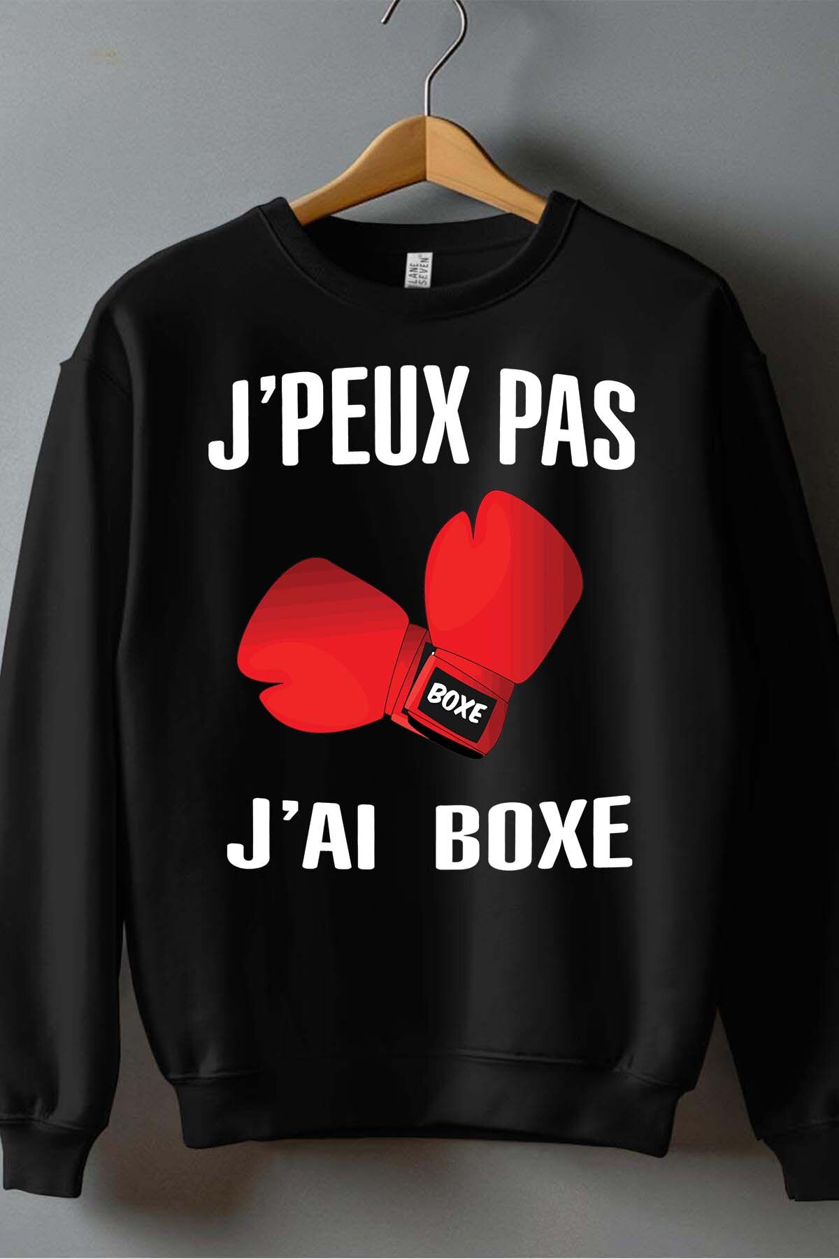 Grossista I.A.L.D FRANCE - Non posso, ho boxe - Felpa girocollo Ragazzo
