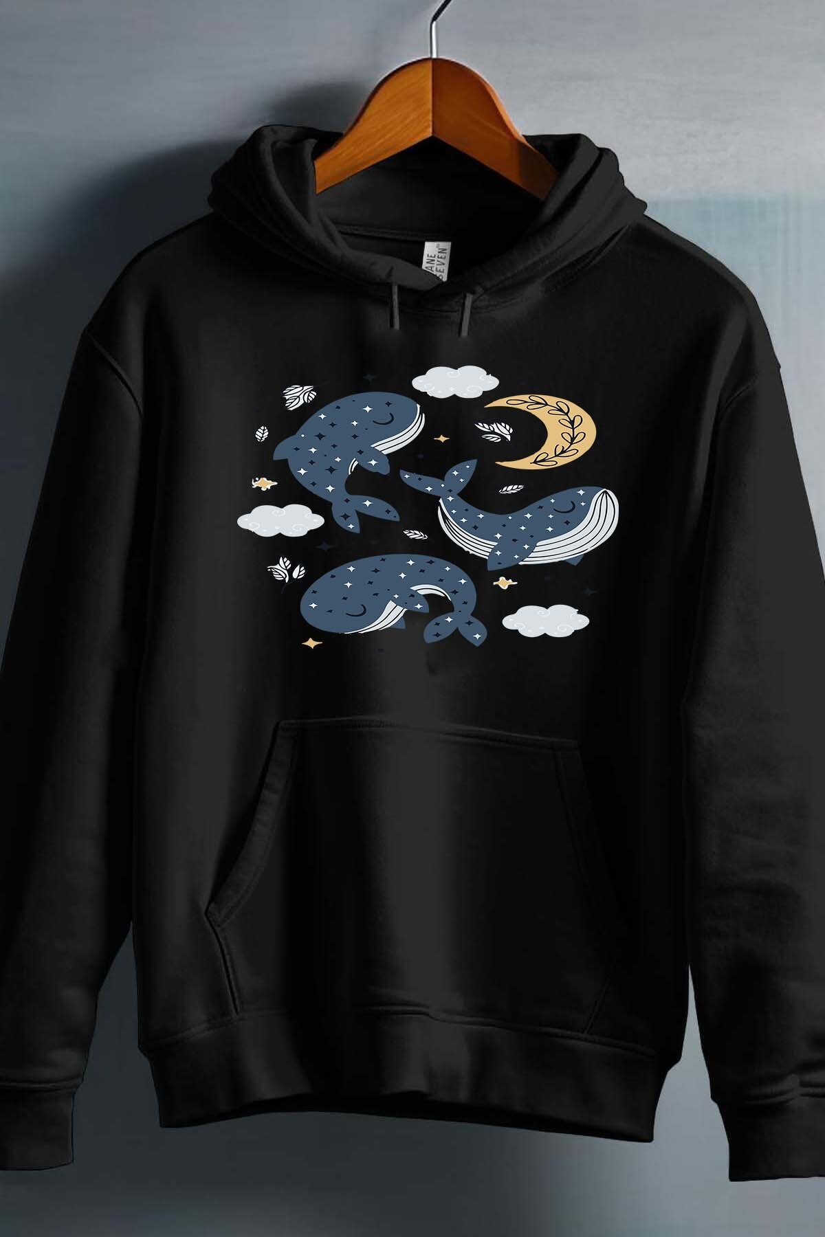 Grossiste I.A.L.D FRANCE - Baleine moon - Sweat Capuche Fille