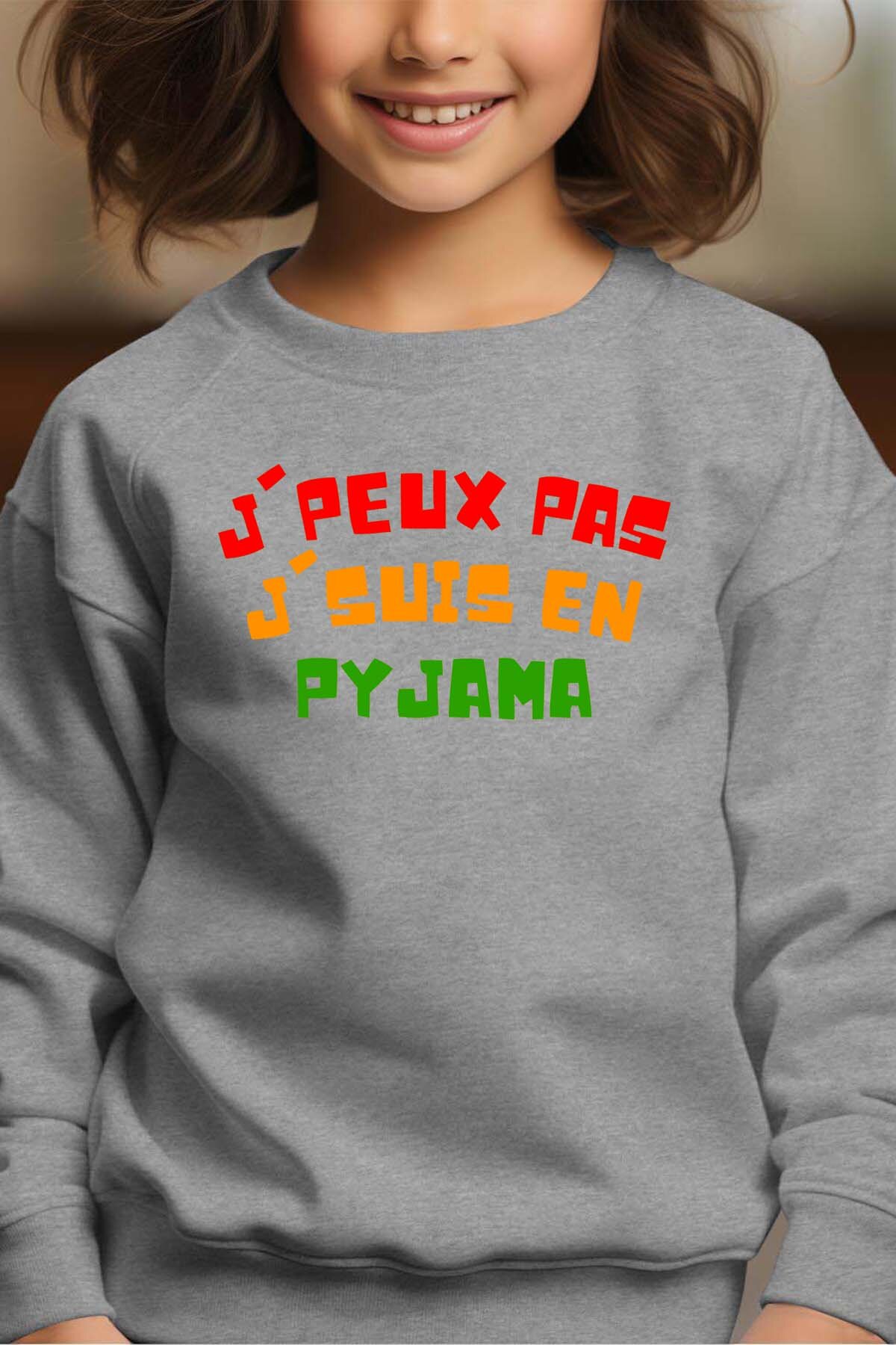 Mayorista I.A.L.D FRANCE - No puedo pijama - Sudadera con cuello redondo Niña