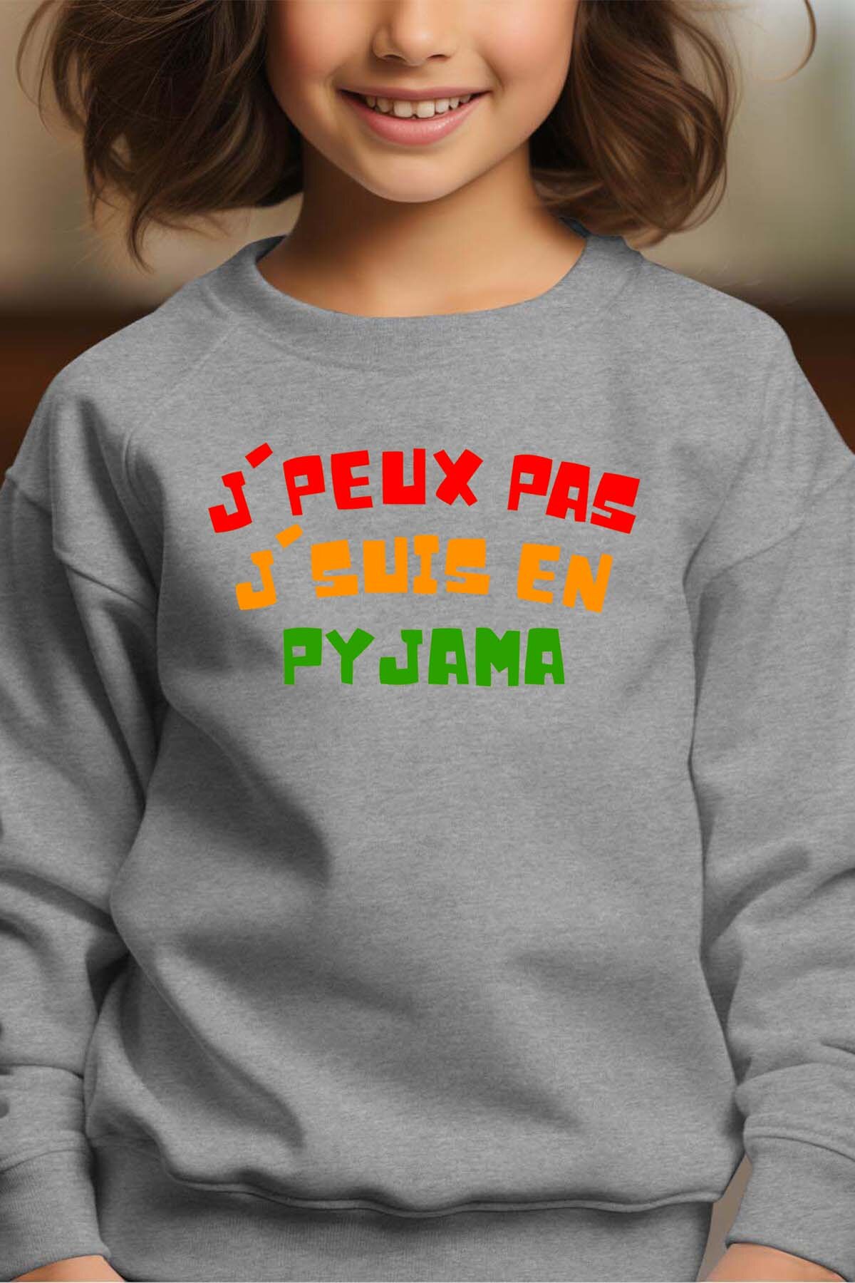 Großhändler I.A.L.D FRANCE - Kann nicht Pyjama - Rundhals-Sweatshirt Mädchen