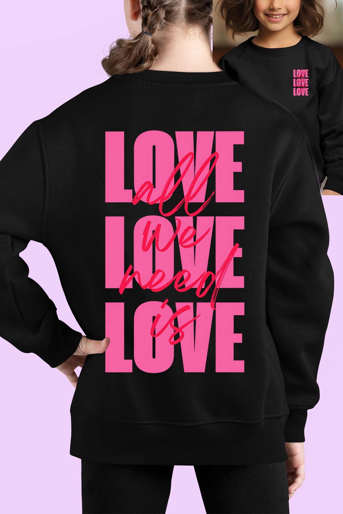 Wholesaler I.A.L.D FRANCE - AWN is Love - Crewneck sweatshirt Girl