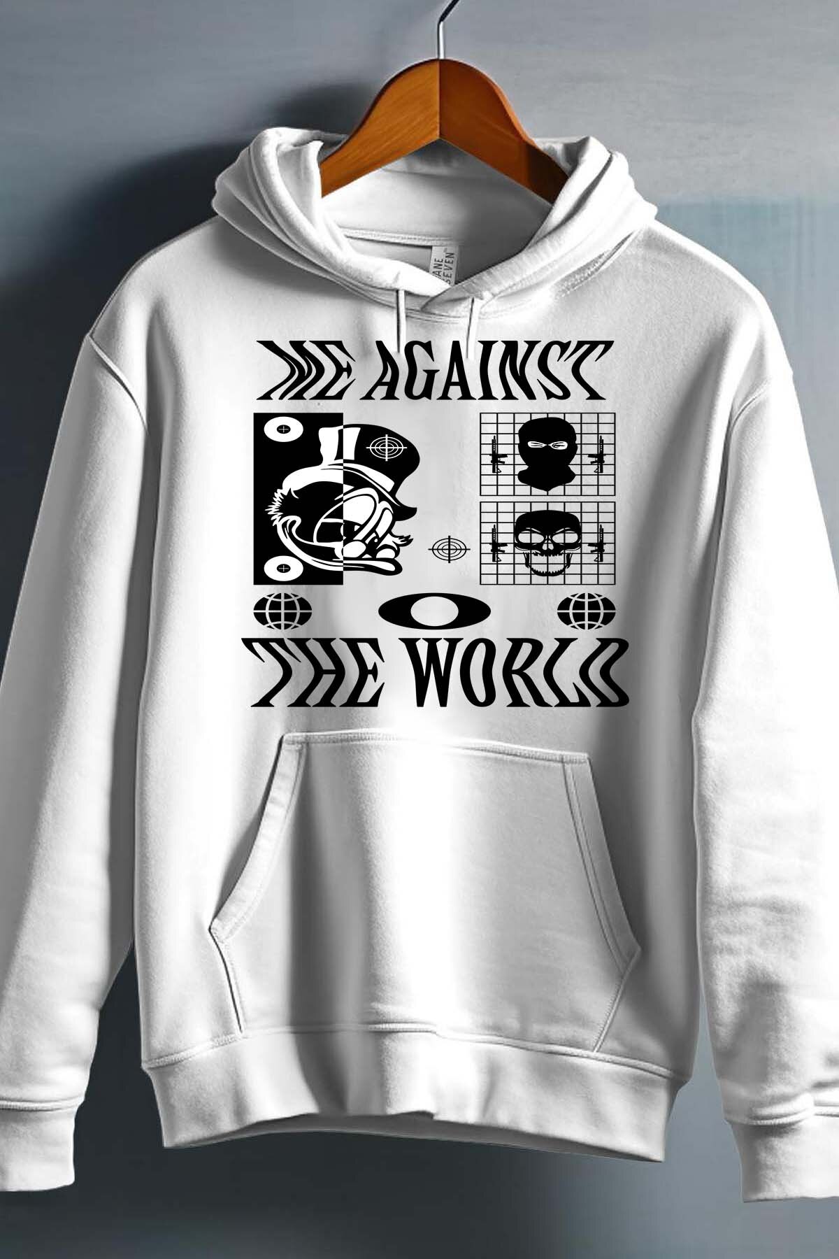 Grossista I.A.L.D FRANCE - Me the World - Felpa con Cappuccio Ragazzo