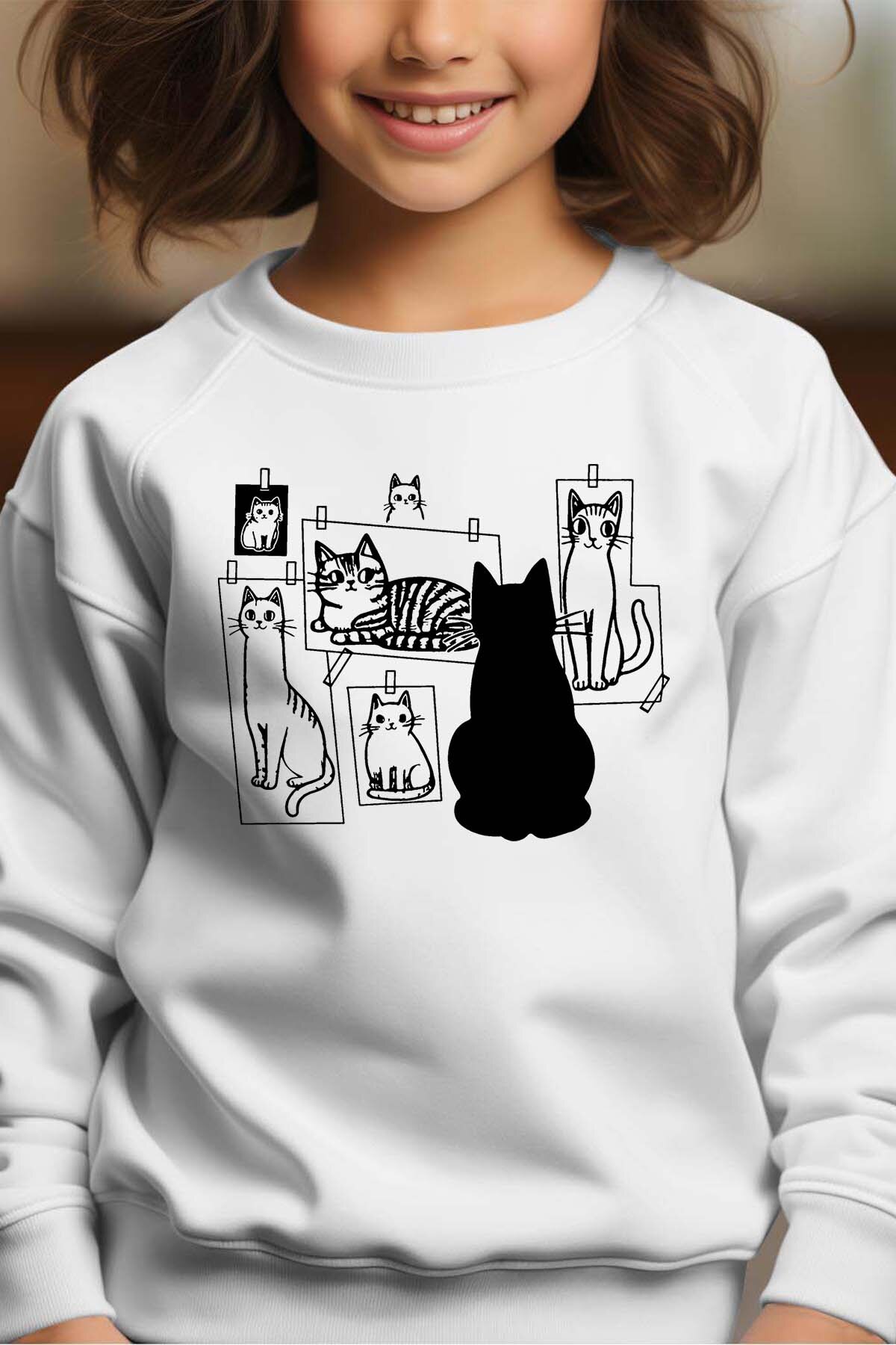 Grossiste I.A.L.D FRANCE - Cats frames - Sweat Col Rond Fille