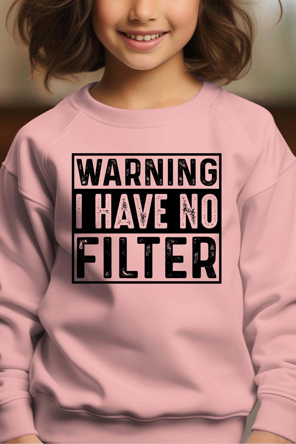 Mayorista I.A.L.D FRANCE - Filtro de advertencia - Sudadera con cuello redondo Niña