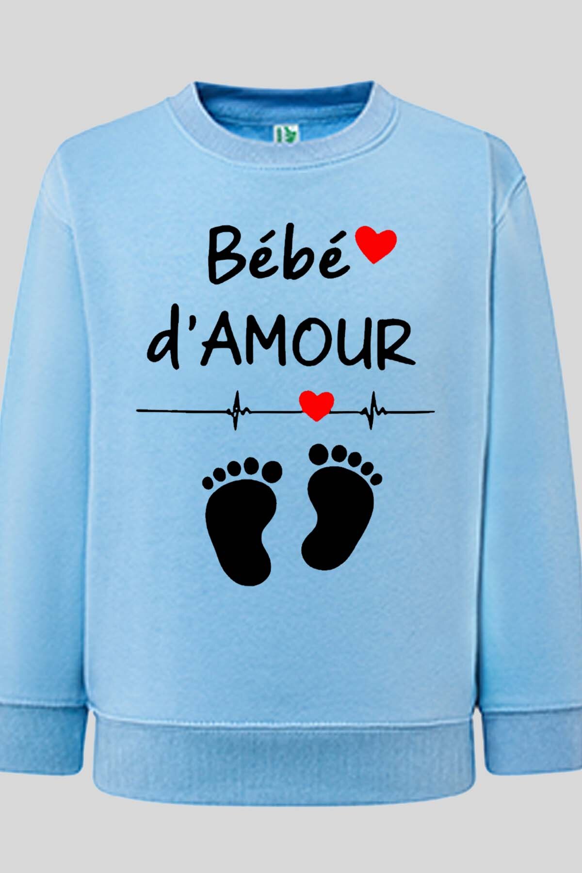 Grossiste I.A.L.D FRANCE - BB damour Pied - Sweat Col Rond Garçon