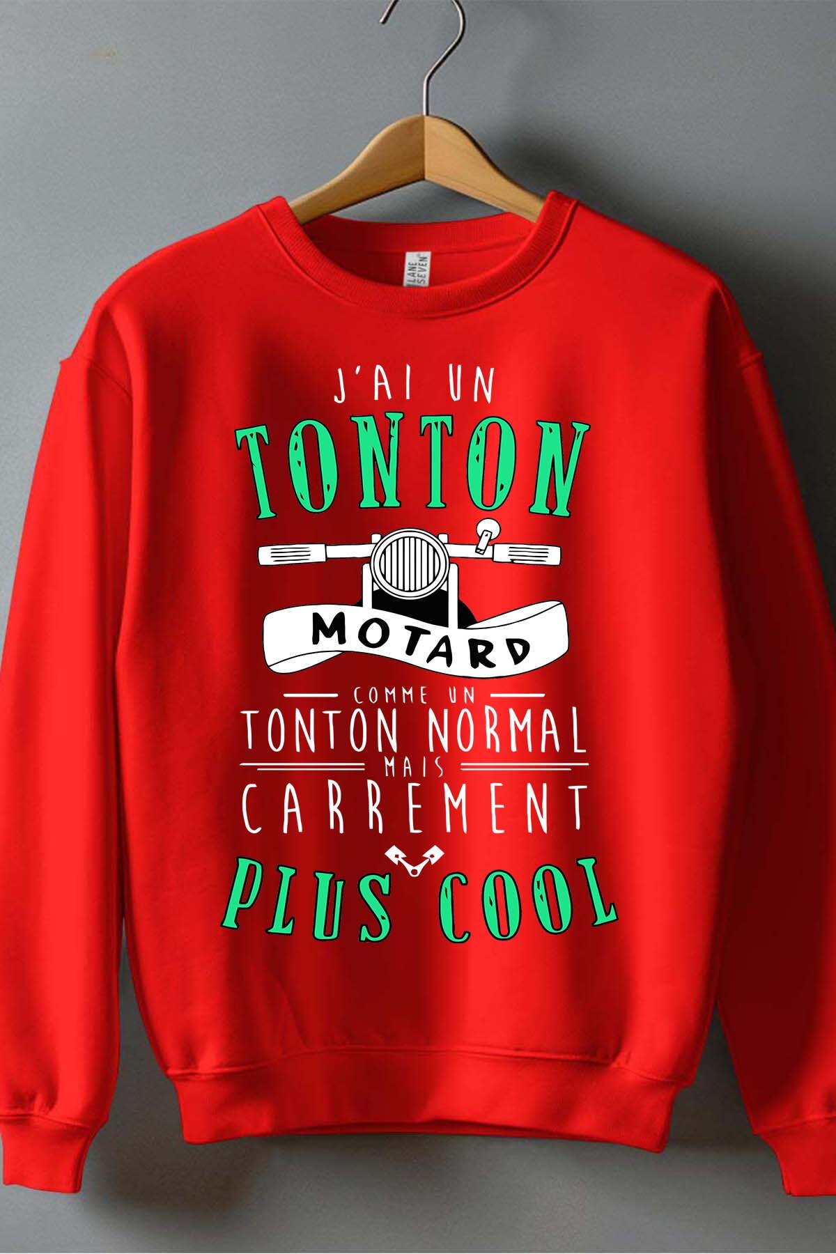 Grossiste I.A.L.D FRANCE - G Tonton motard  + cool - Sweat Col Rond Garçon