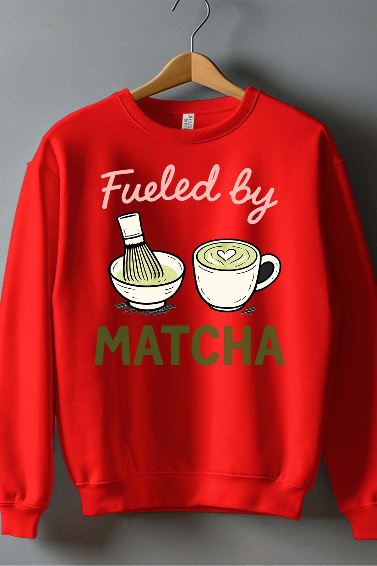 Grossiste I.A.L.D FRANCE - Fueled by matcha - Sweat Col Rond Garçon