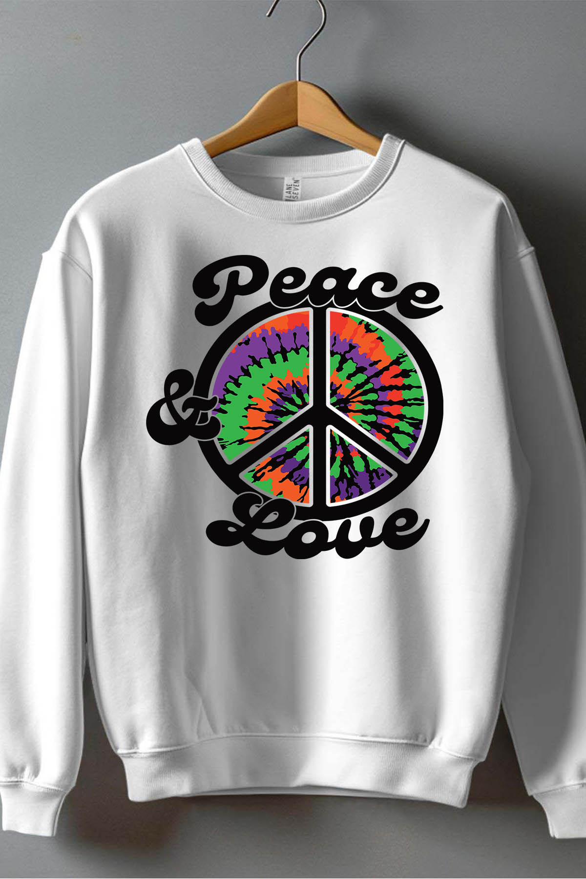 Wholesaler I.A.L.D FRANCE - Peace and love Hippie - Crewneck sweatshirt Boy