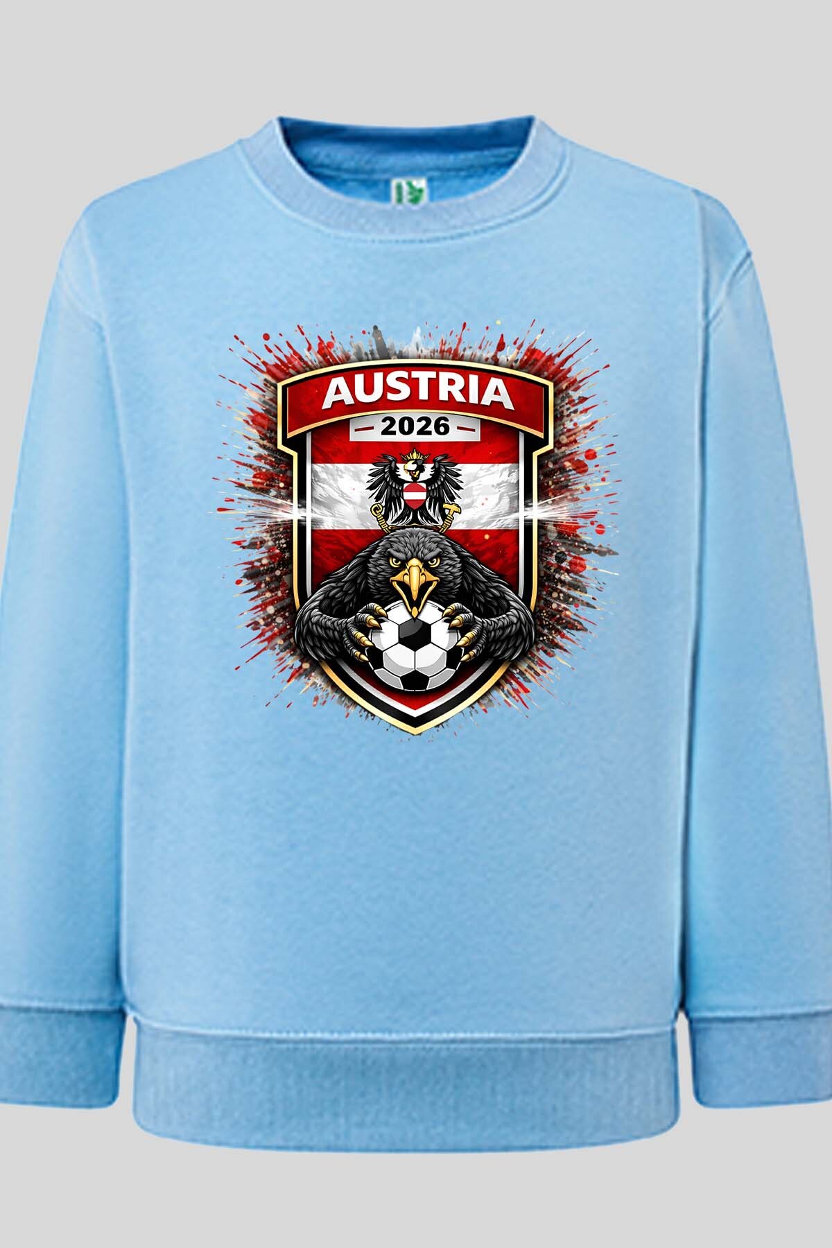 Grossiste I.A.L.D FRANCE - Patch Austria - Sweat Col Rond Garçon