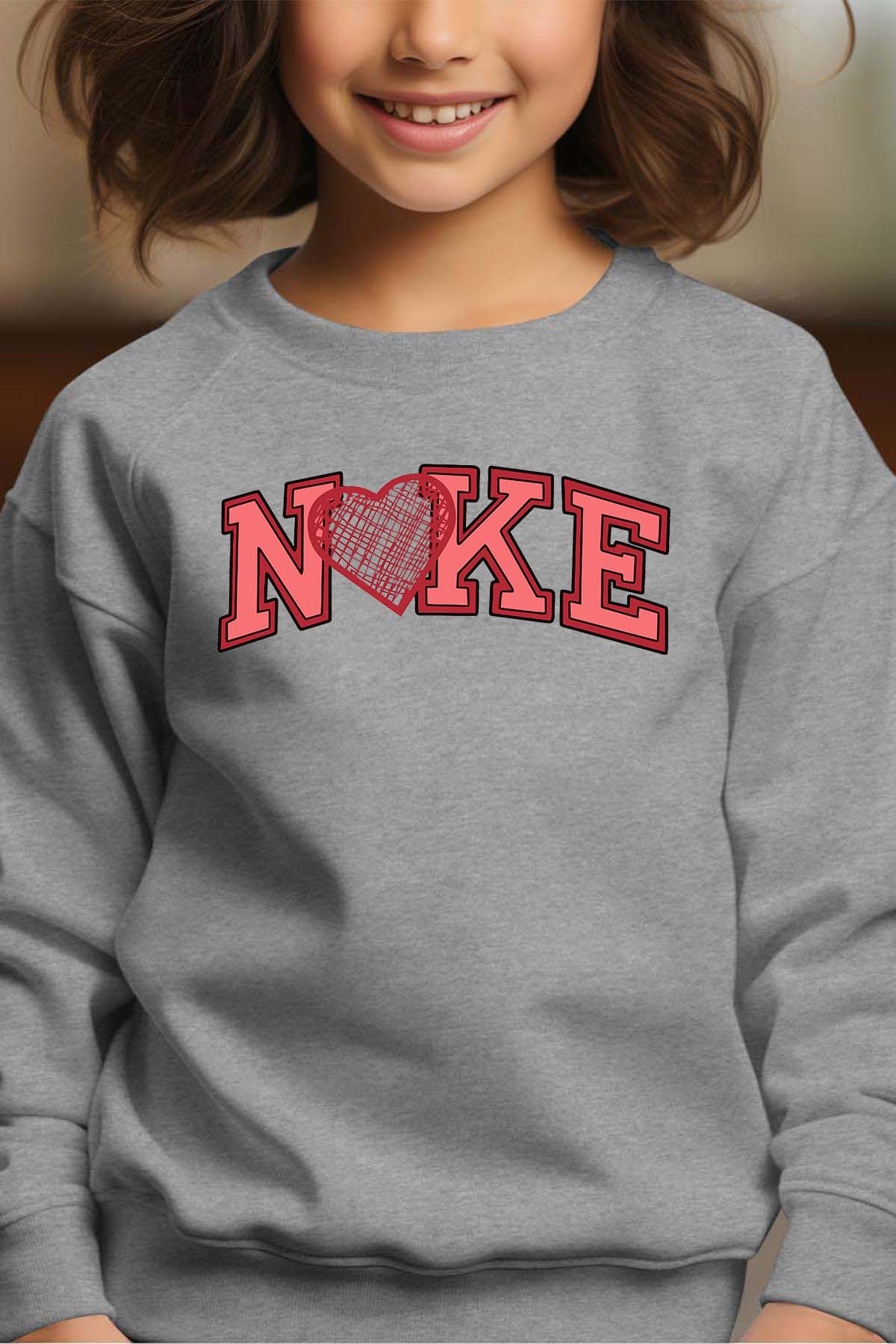 Grossiste I.A.L.D FRANCE - Nke valentine - Sweat Col Rond Fille