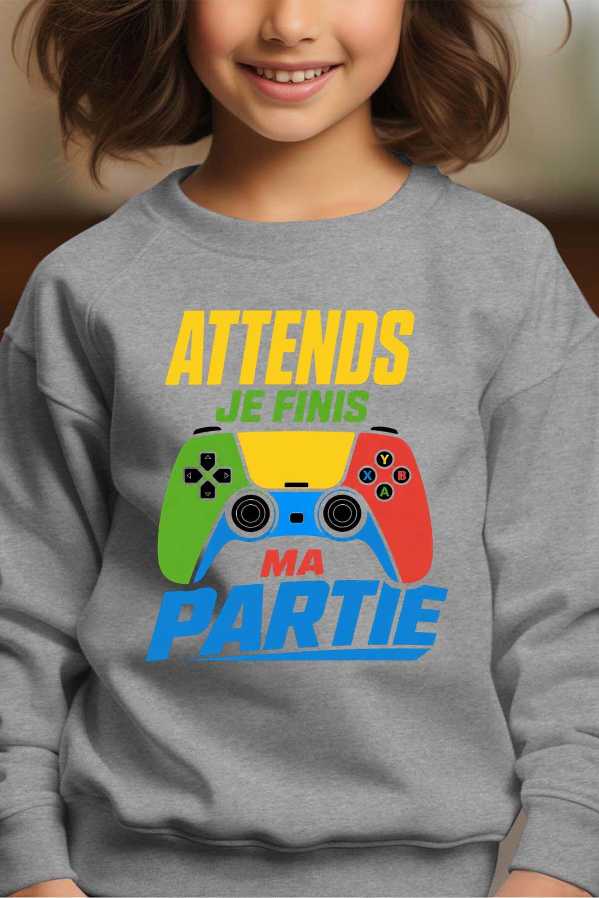 Großhändler I.A.L.D FRANCE - Ma Partie Manette - Rundhals-Sweatshirt Mädchen