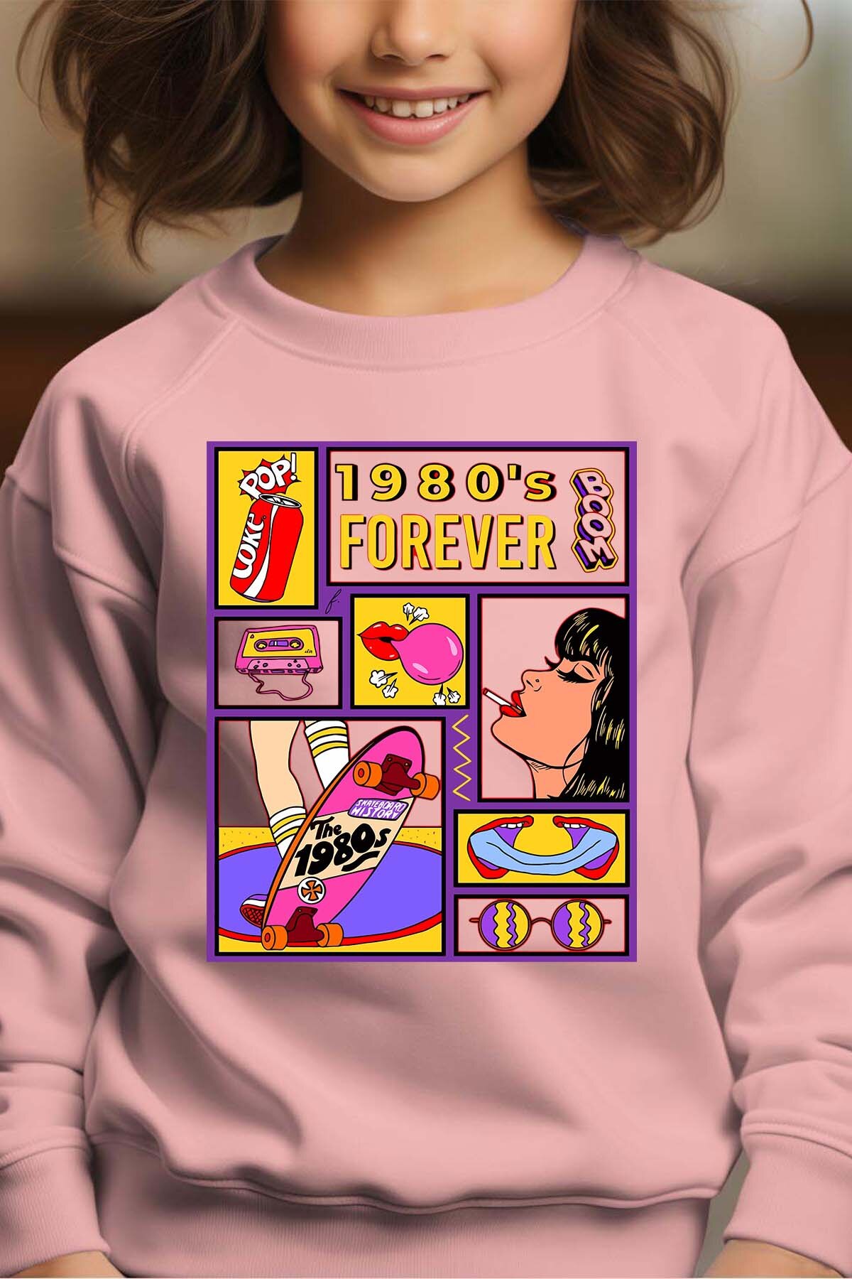 Mayorista I.A.L.D FRANCE - 1980 para siempre - Sudadera con cuello redondo Niña
