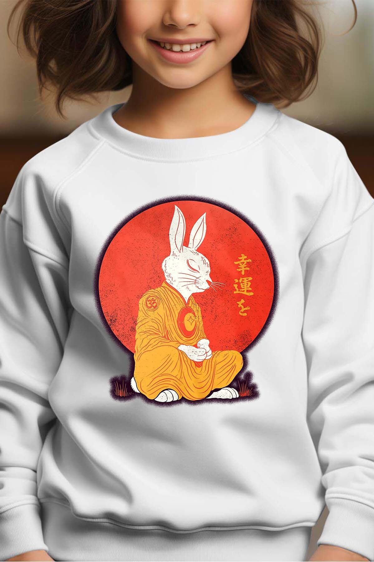 Grossiste I.A.L.D FRANCE - Meditation Rabbit - Sweat Col Rond Fille