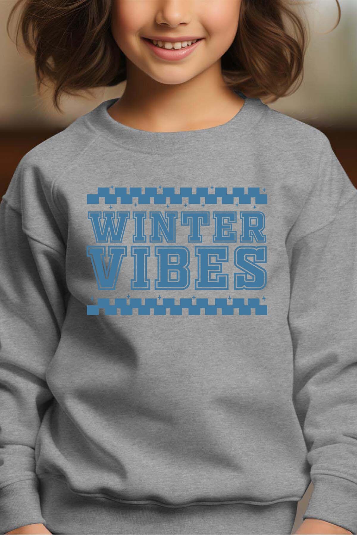 Großhändler I.A.L.D FRANCE - Winterstimmung - Rundhals-Sweatshirt Mädchen