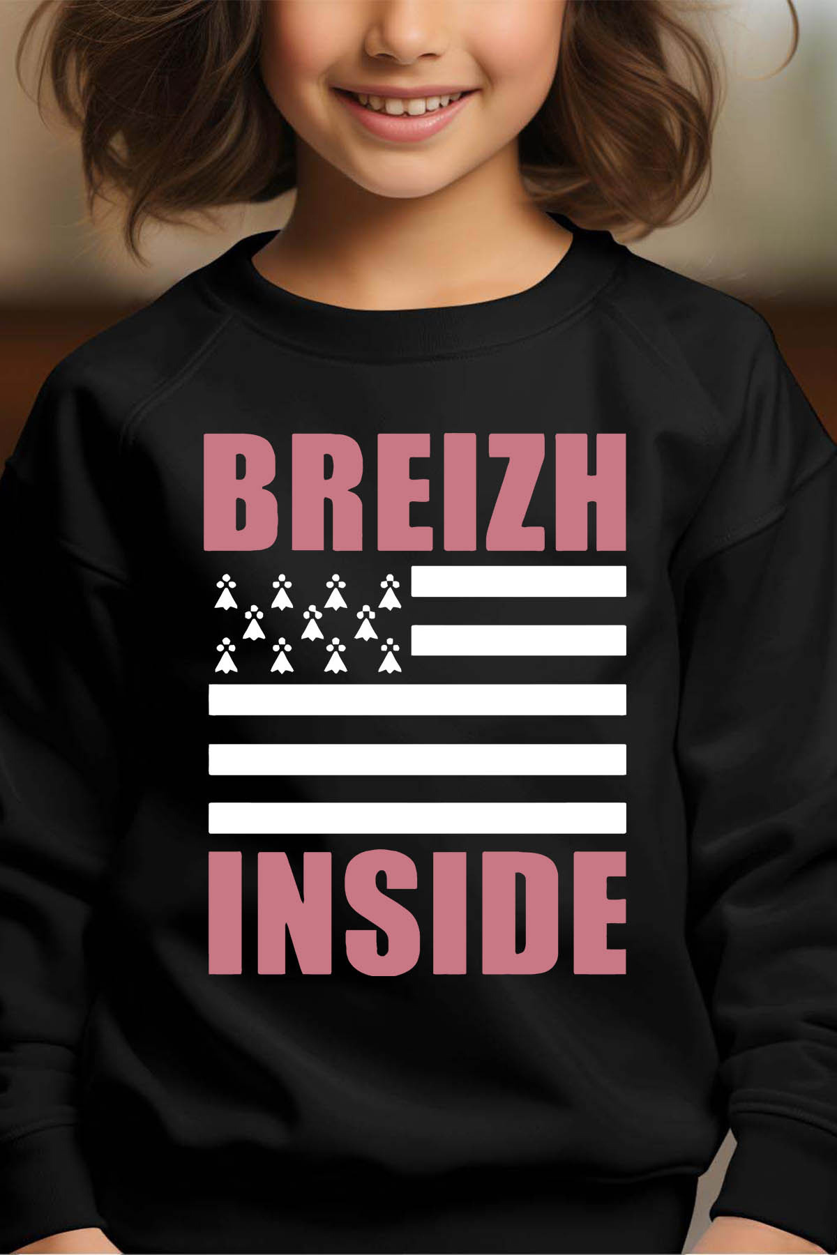 Grossiste I.A.L.D FRANCE - Breizh Inside Girl - Sweat Col Rond Fille