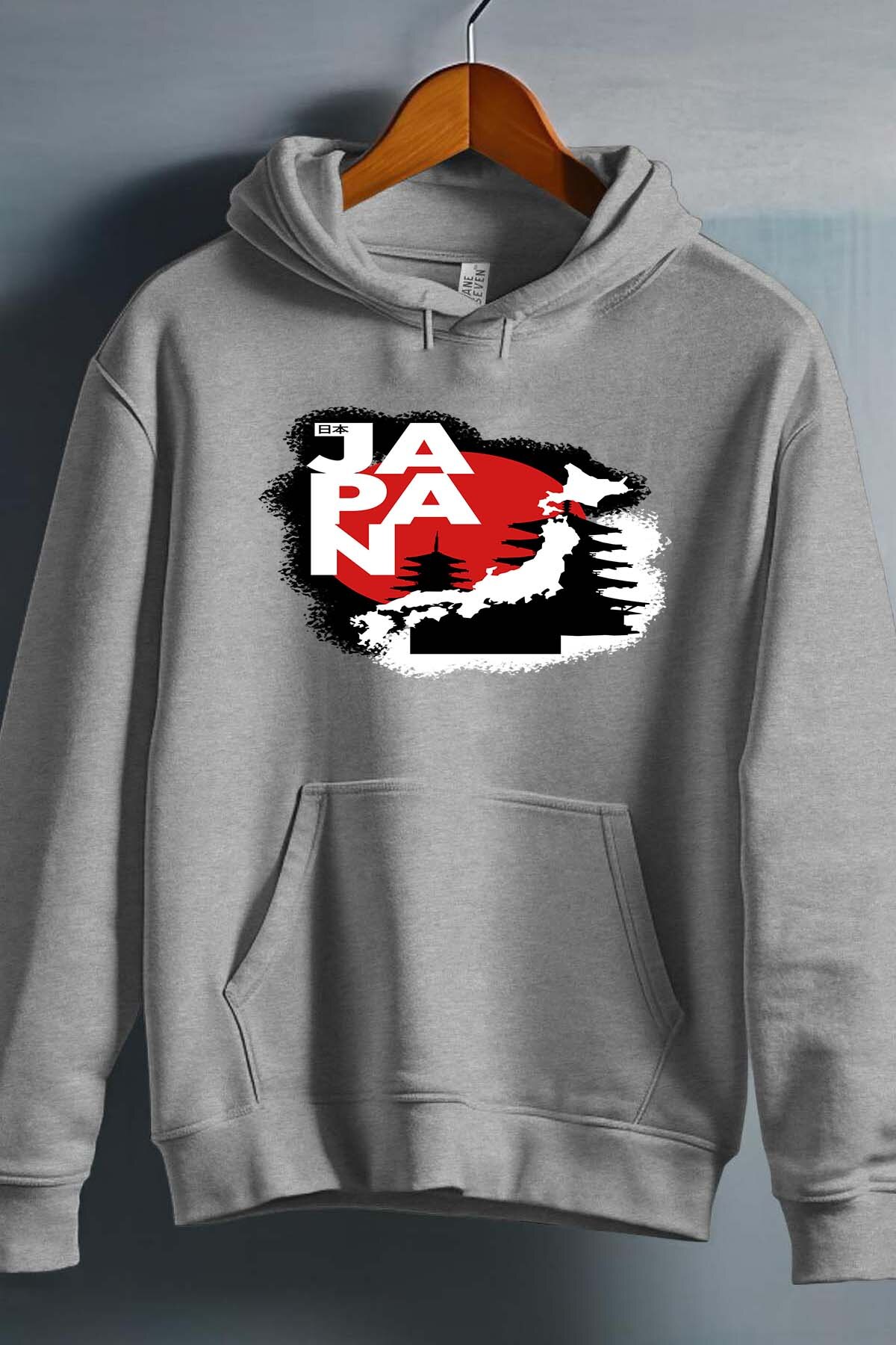 Wholesaler I.A.L.D FRANCE - Red and White Modern Illustrative Japan T-Shirt - Hooded sweatshirt Boy