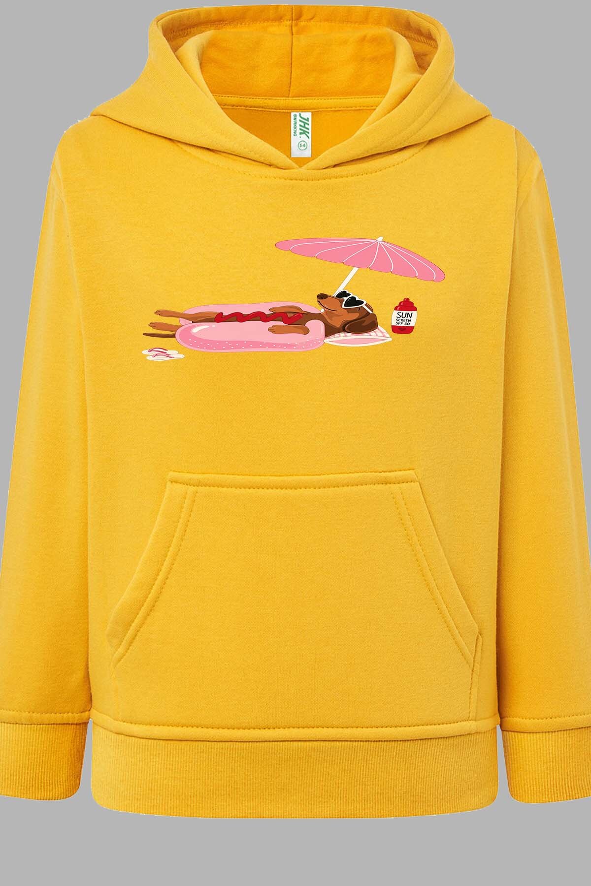 Grossiste I.A.L.D FRANCE - Happy weekend - Sweat Capuche Fille