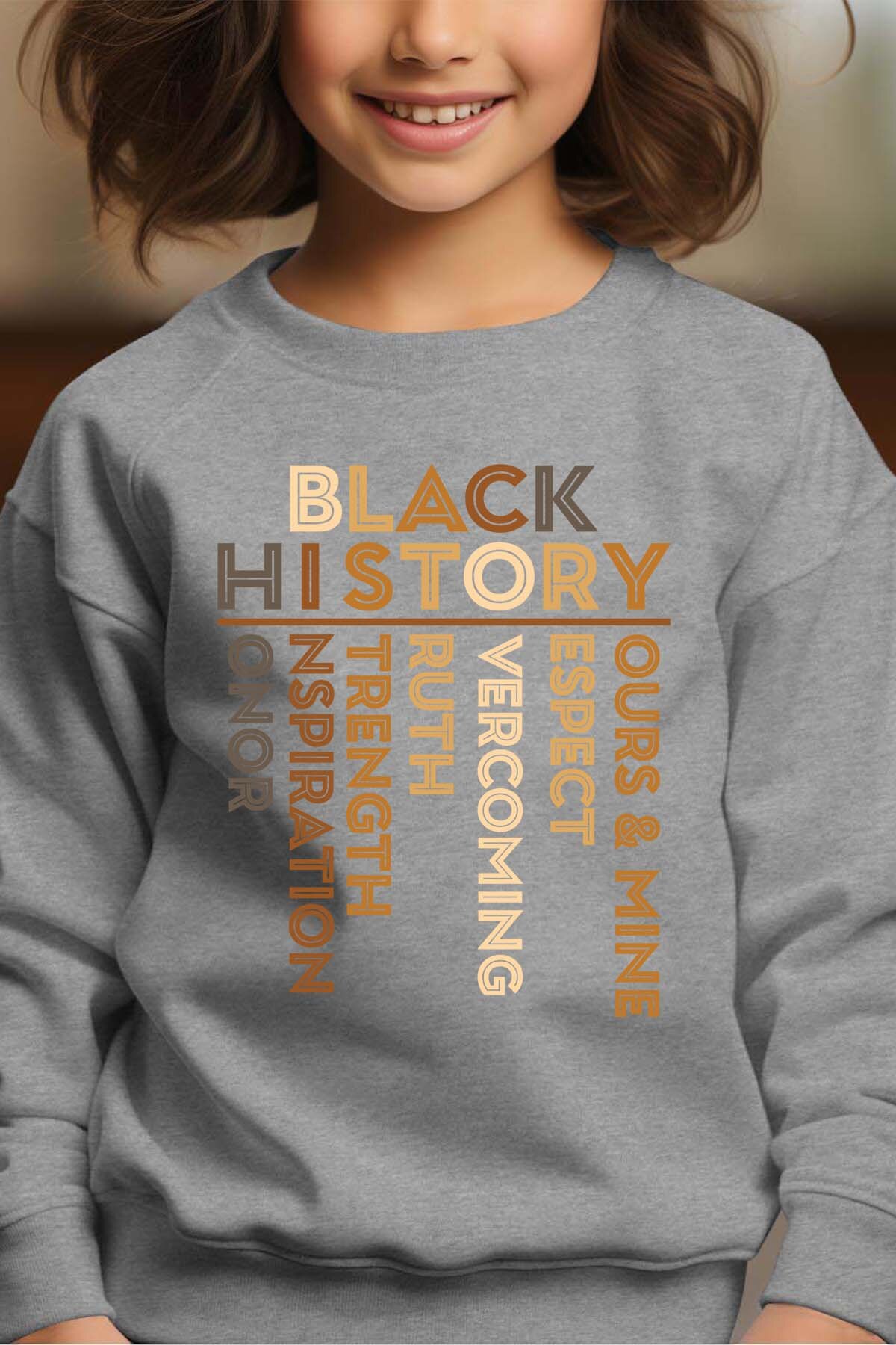 Großhändler I.A.L.D FRANCE - BH Word - Rundhals-Sweatshirt Mädchen