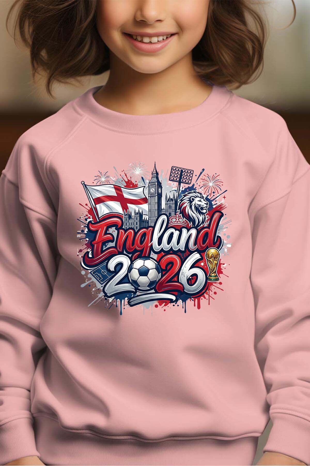 Grossiste I.A.L.D FRANCE - Cdm26 England - Sweat Col Rond Fille