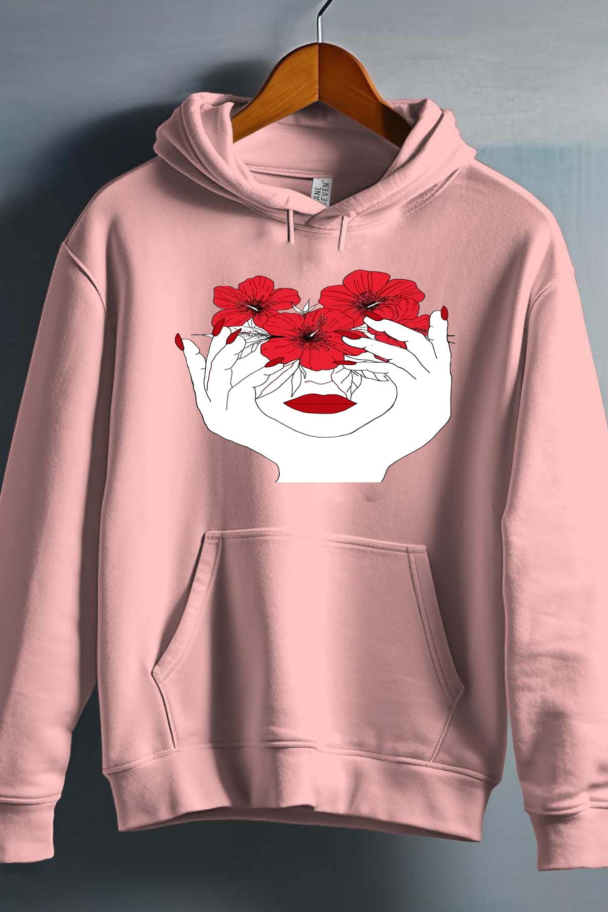 Mayorista I.A.L.D FRANCE - Face hand line - Sudadera con capucha para niña