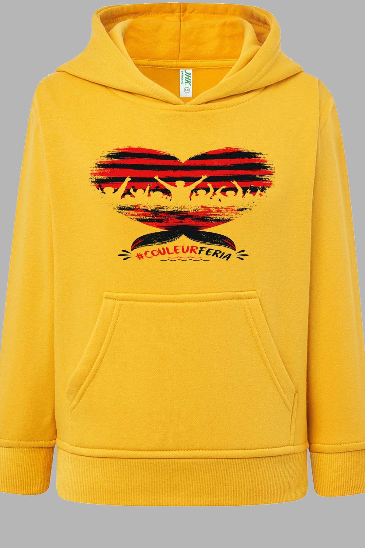 Grossiste I.A.L.D FRANCE - Couleur  feria - Sweat Capuche Fille