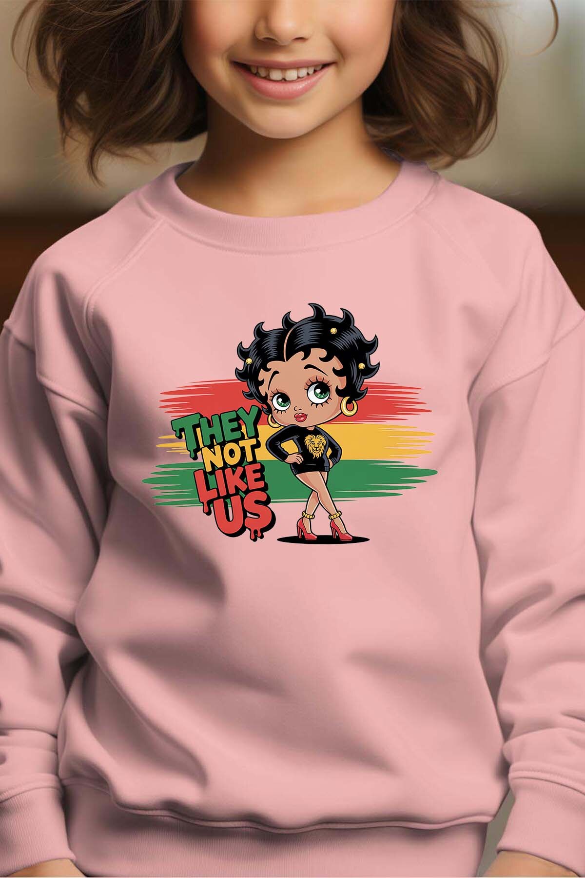 Großhändler I.A.L.D FRANCE - Betty Not Like Us - Rundhals-Sweatshirt Mädchen