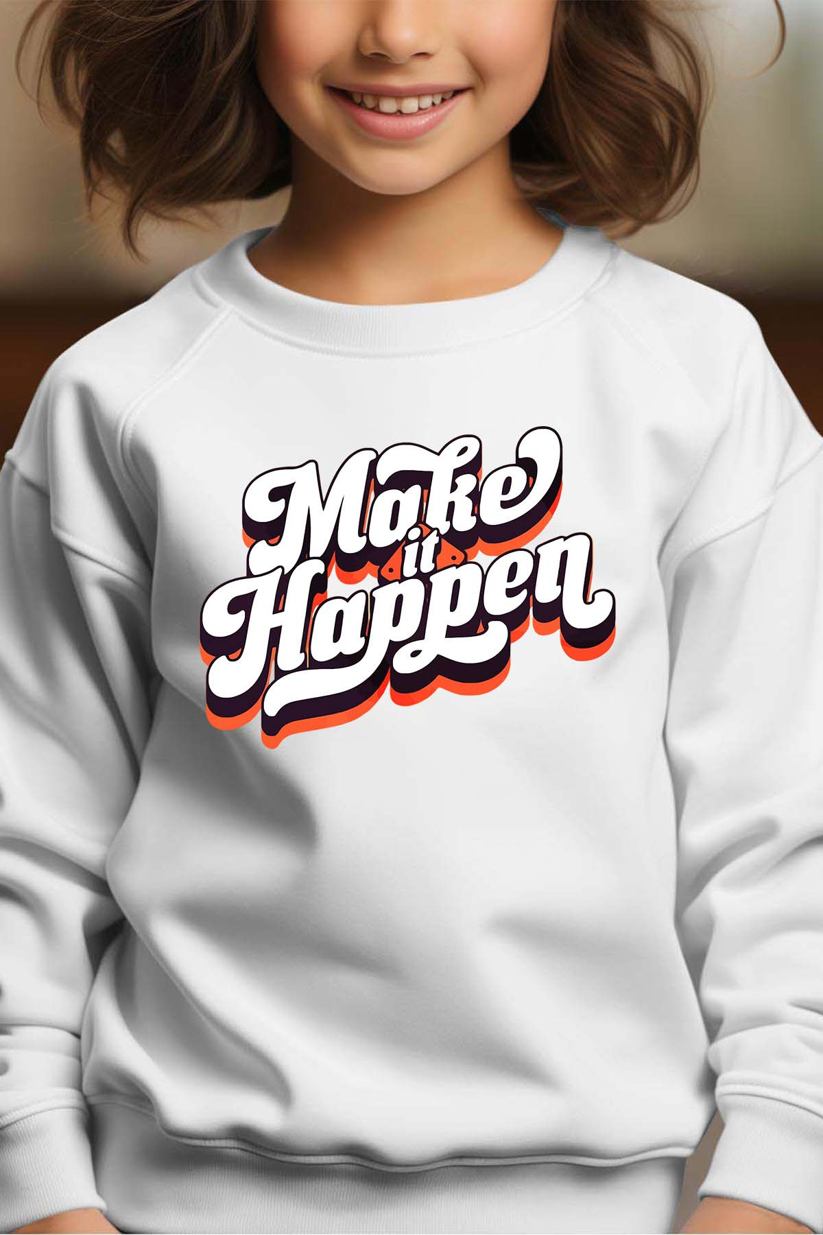 Mayorista I.A.L.D FRANCE - Make chance it - Sudadera Cuello Redondo Niña