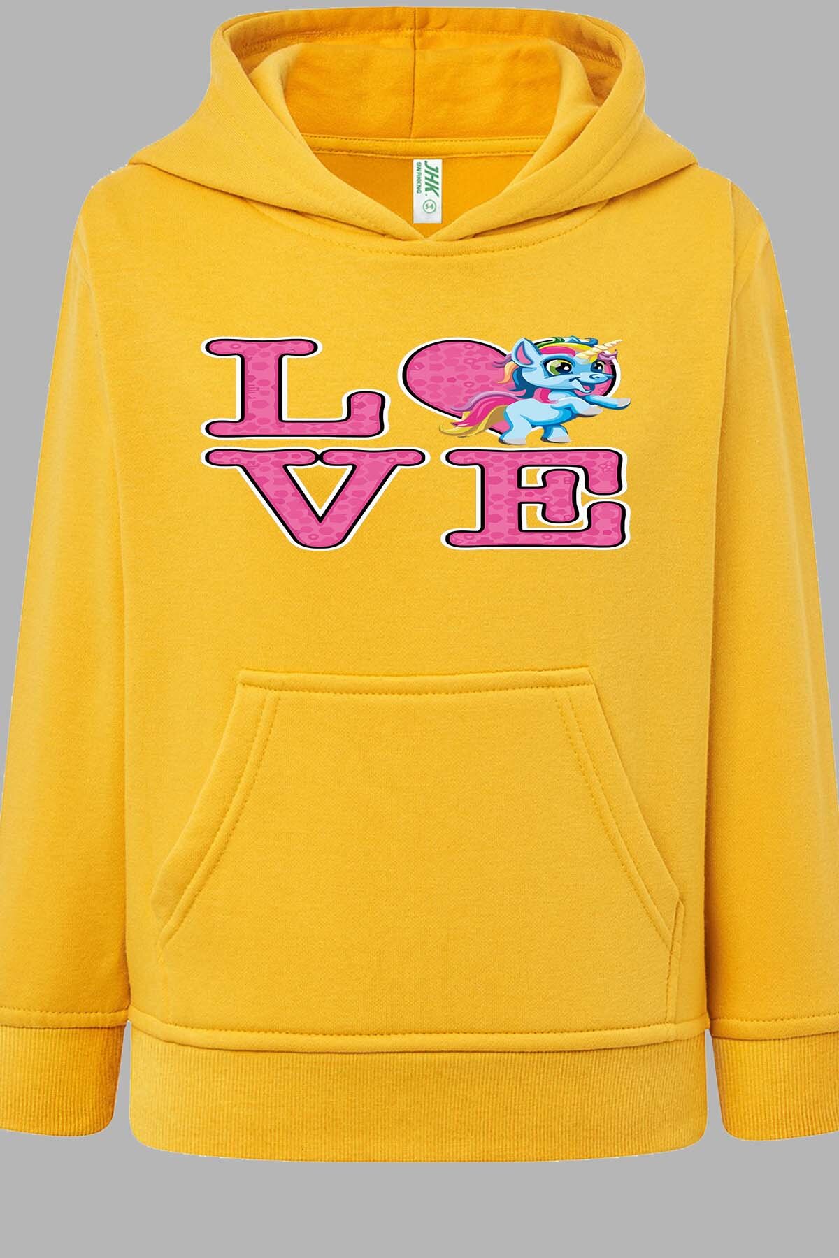 Wholesaler I.A.L.D FRANCE - Love unicorne - Hooded sweatshirt Girl