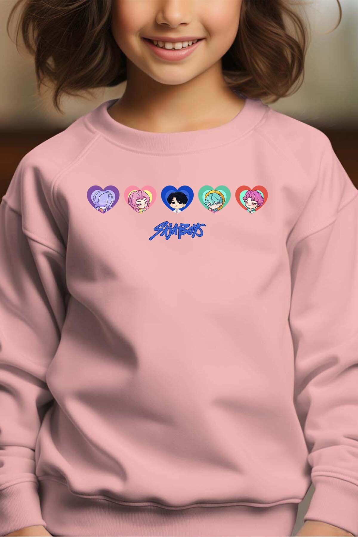 Grossiste I.A.L.D FRANCE - Sajaboys coeur V2 - Sweat Col Rond Fille